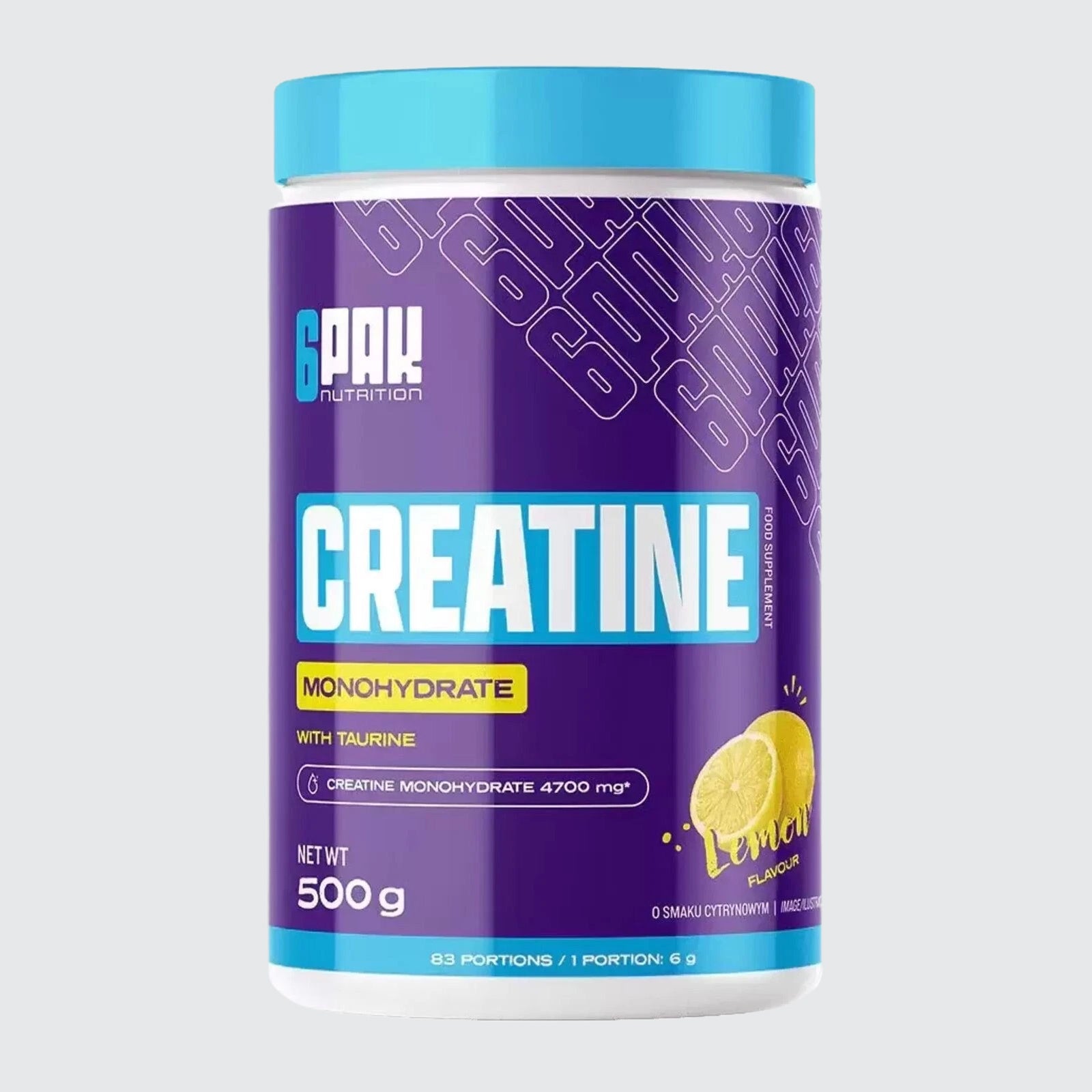 6pak Nutrition Creatine Monohydrate - Lemon