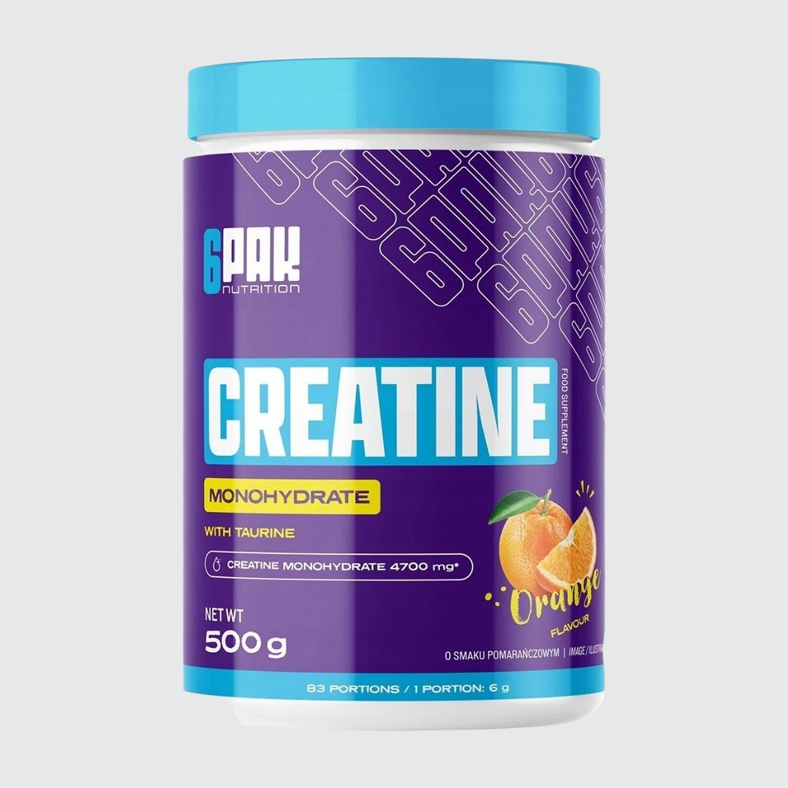 6pak Nutrition Creatine Monohydrate - Orange