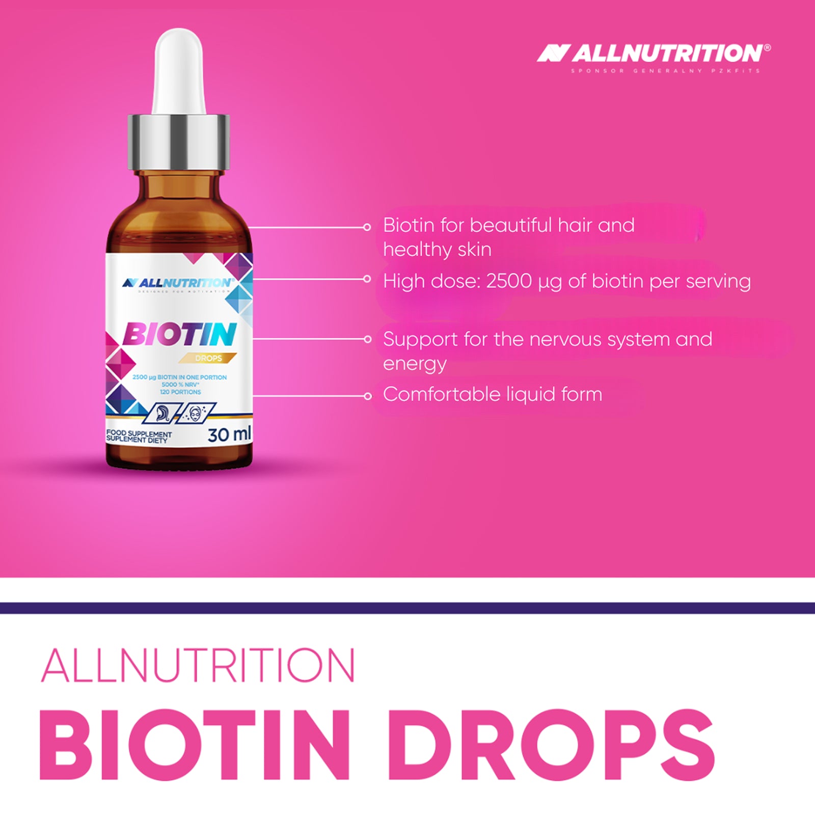 All Nutrition - Biotin Drops