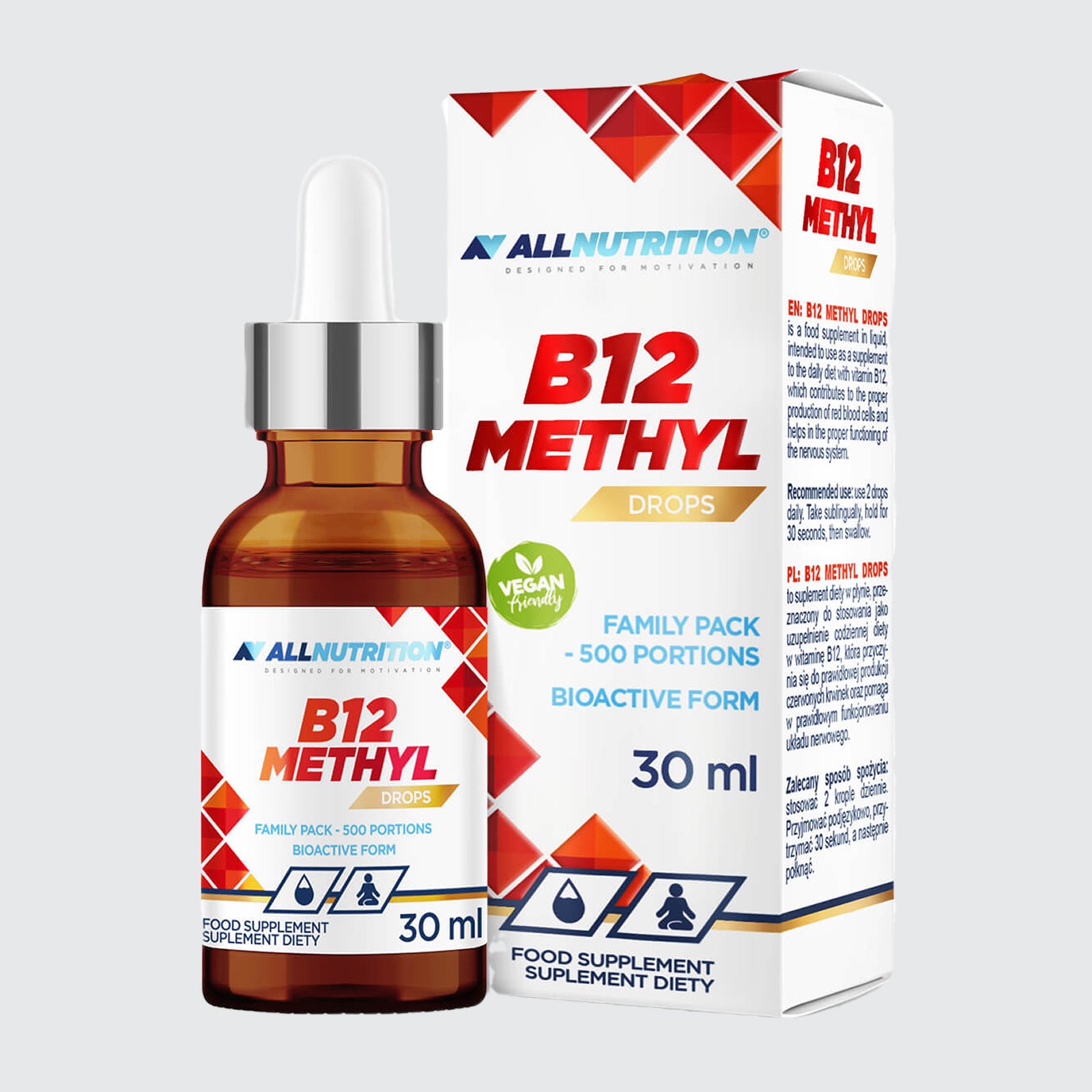 All Nutrition - Vitamin B12 Methyl Drops