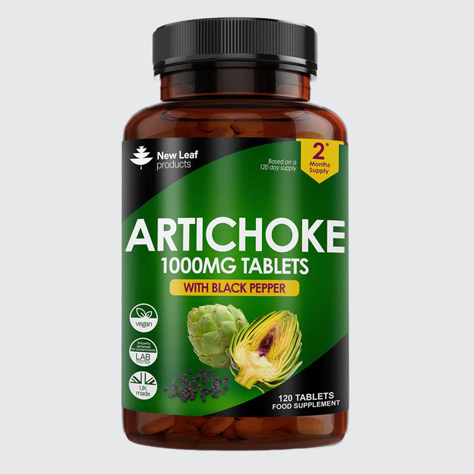 Artichoke Extract Digestion 1000mg + Black Pepper