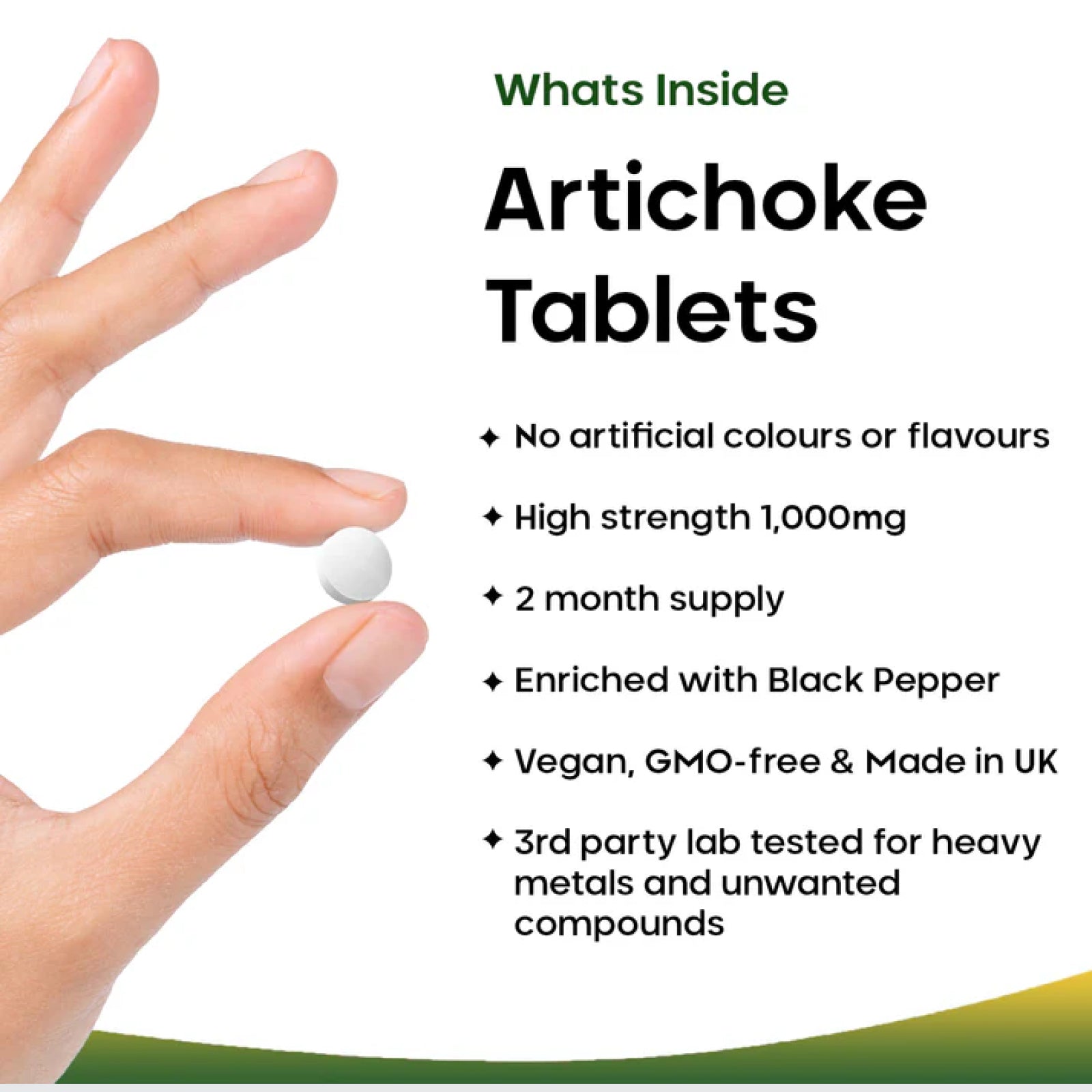 Artichoke Extract Digestion 1000mg + Black Pepper