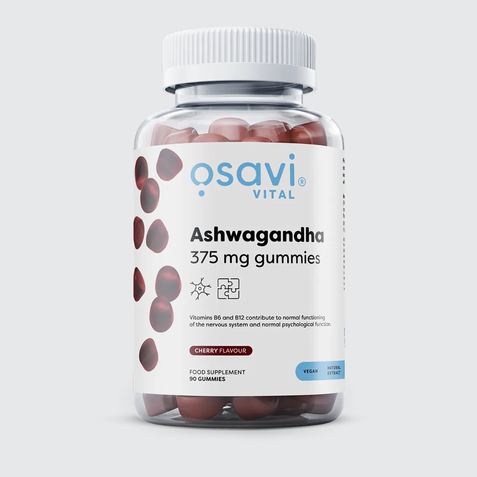 Ashwagandha 375mg Gummies, Cherry