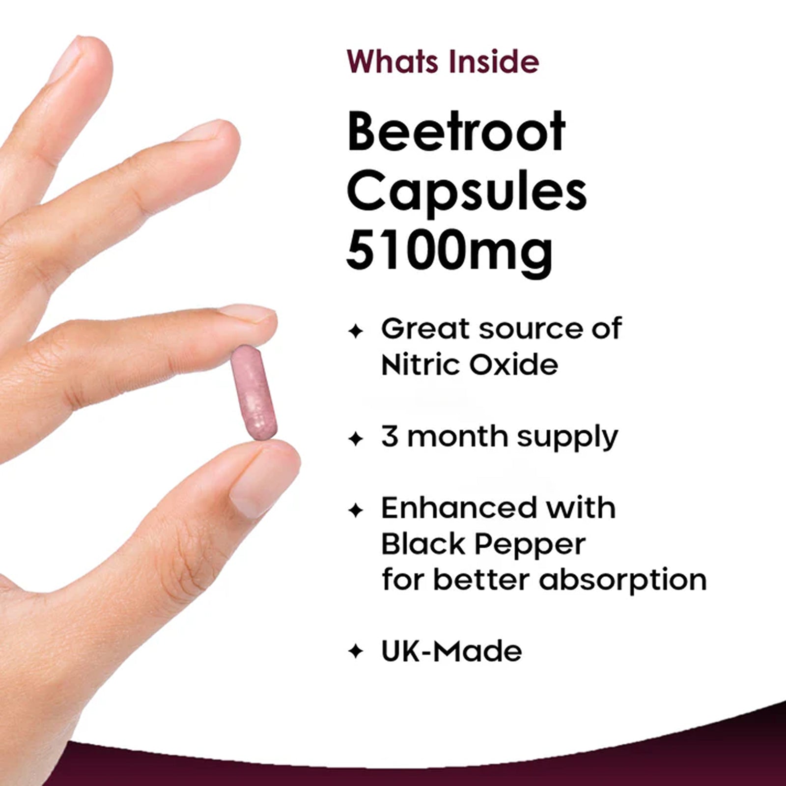 Beetroot Capsules With Black Pepper
