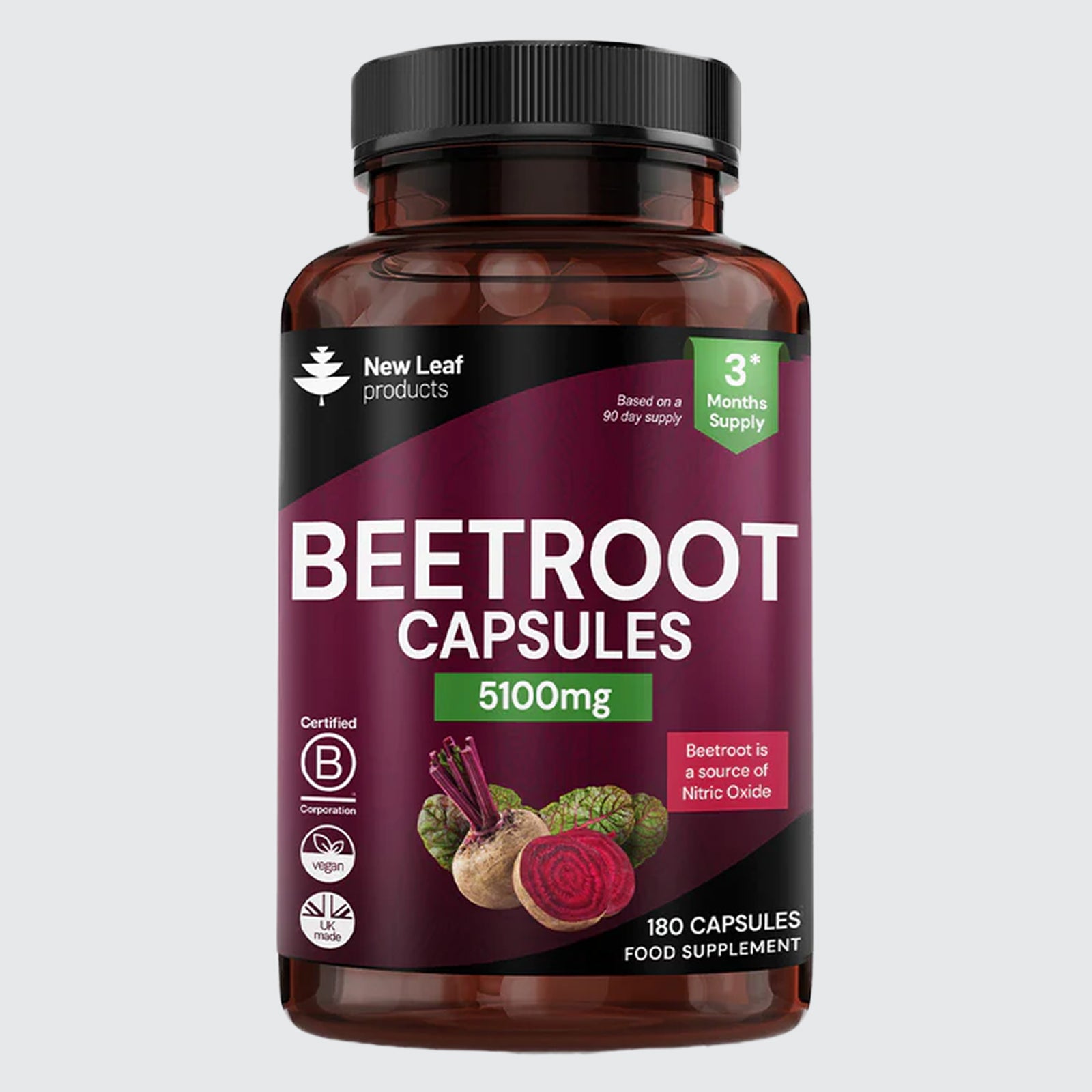 Beetroot Capsules With Black Pepper