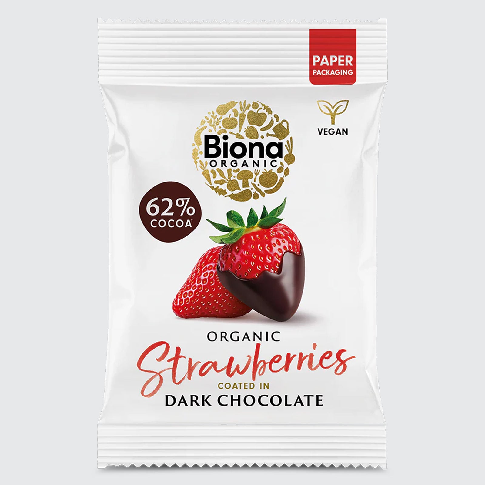Biona Organic Dark Chocolate Strawberries
