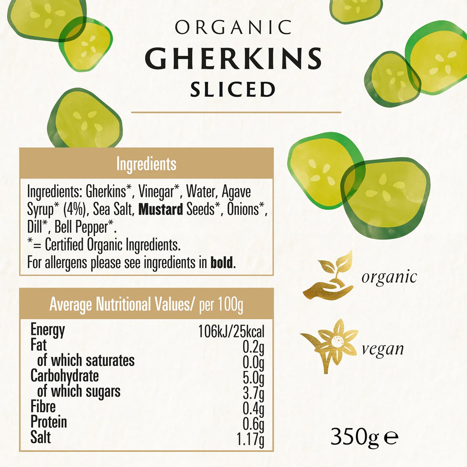 Biona Organic Gherkin Slices