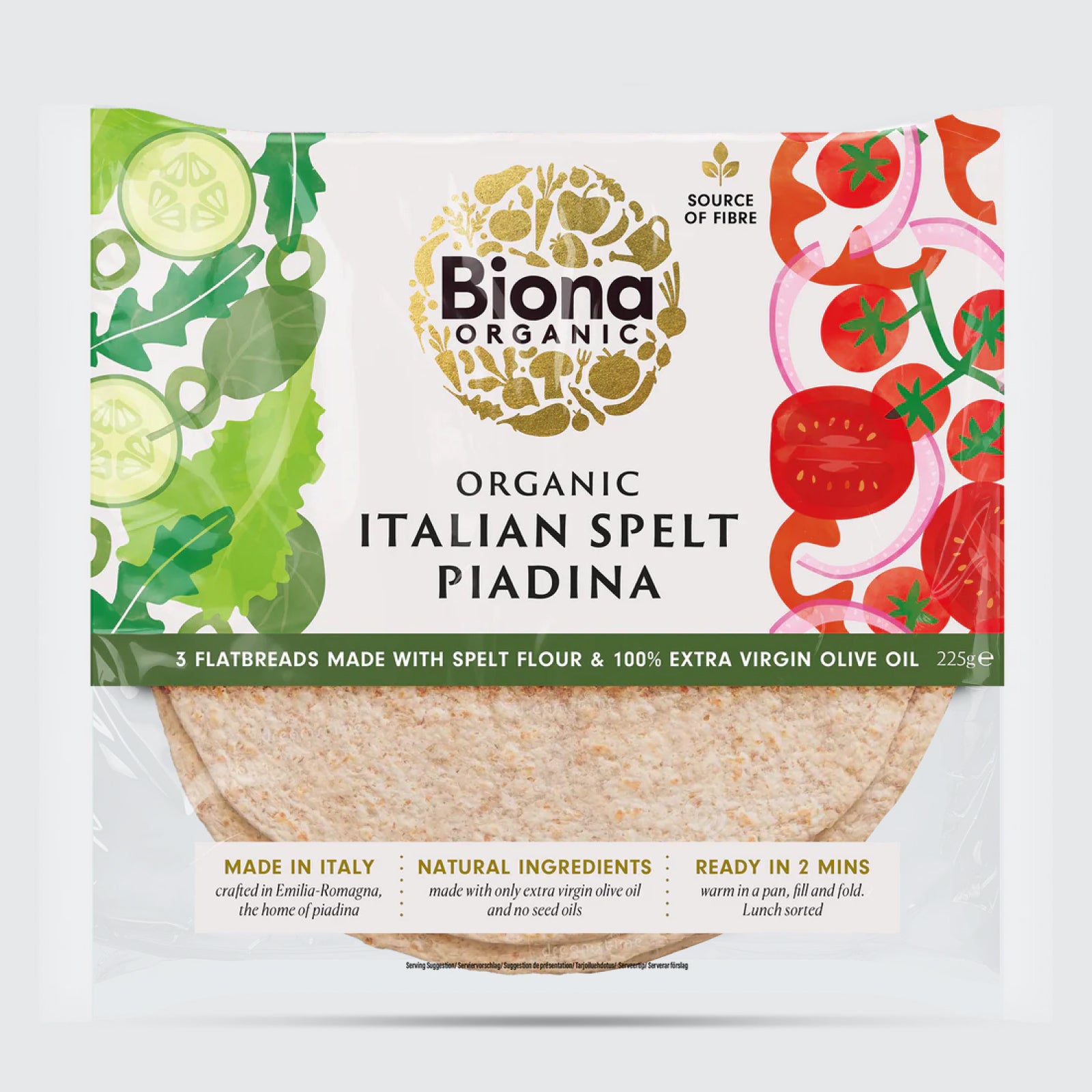 Biona Organic Italian Spelt Piadina Flatbread
