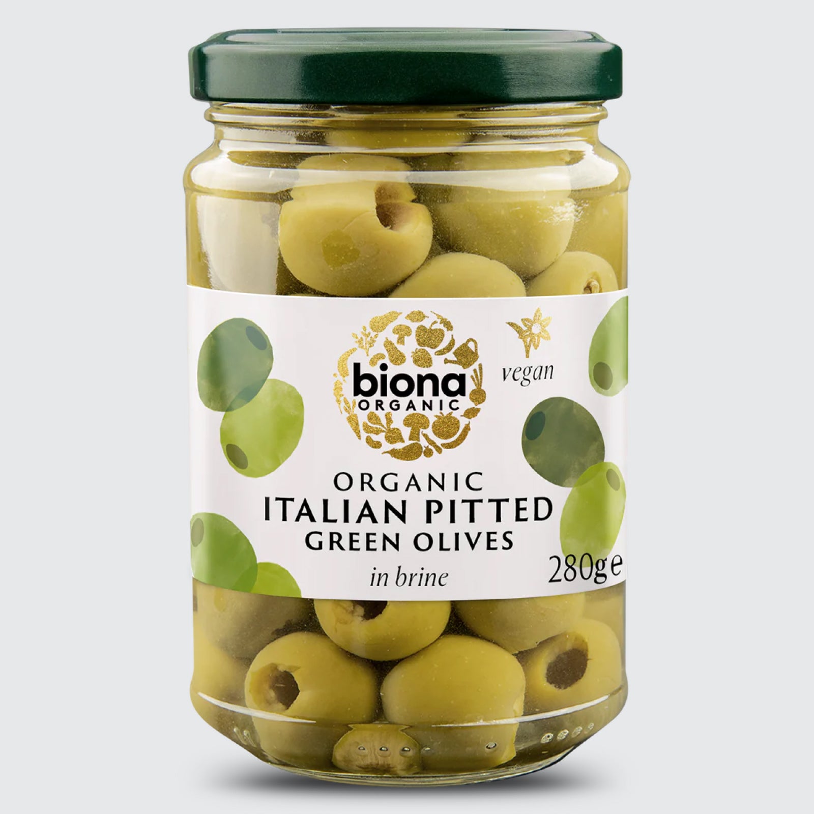 Biona Organic Pitted Green Olives in Brine Organic