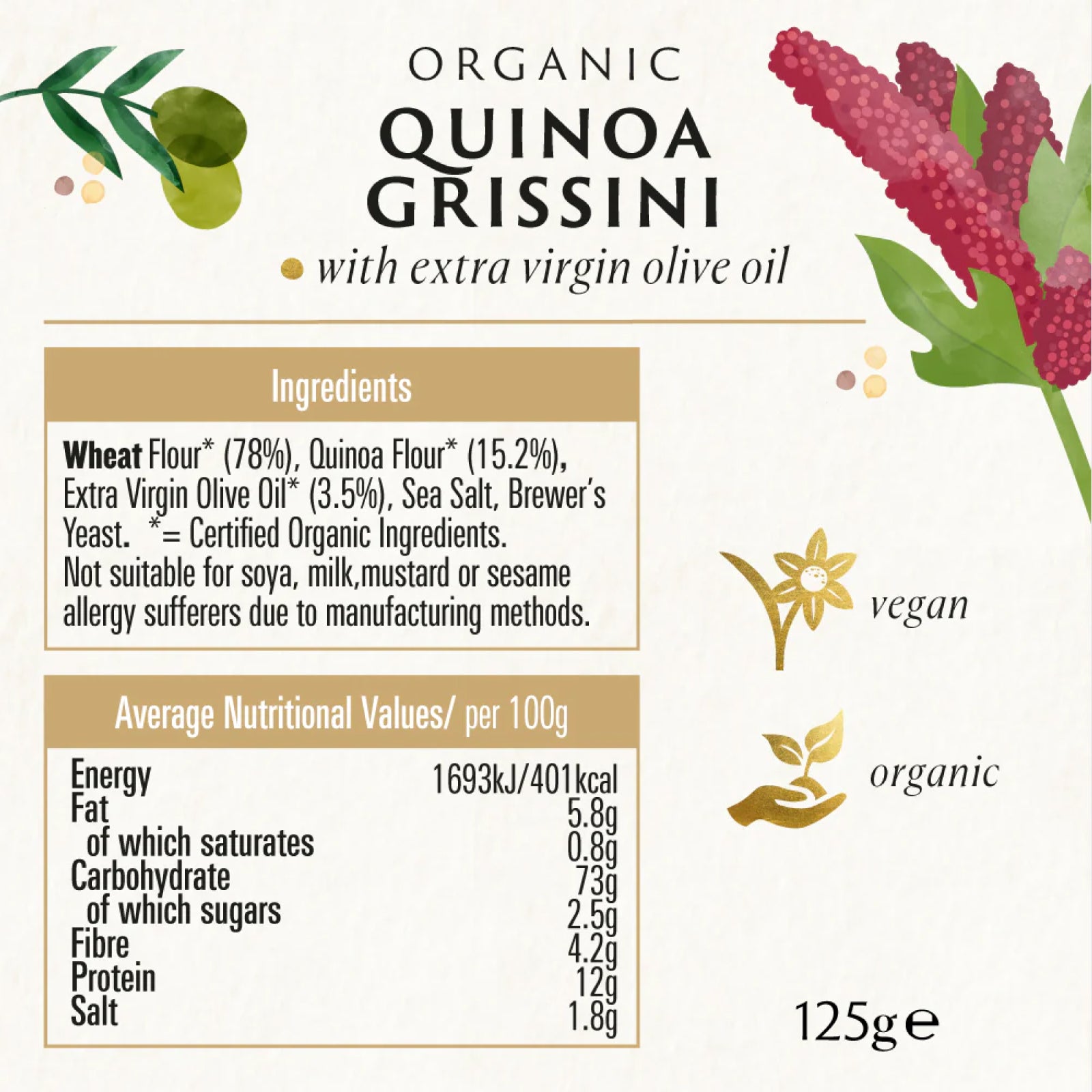 Biona Organic Quinoa Grissini
