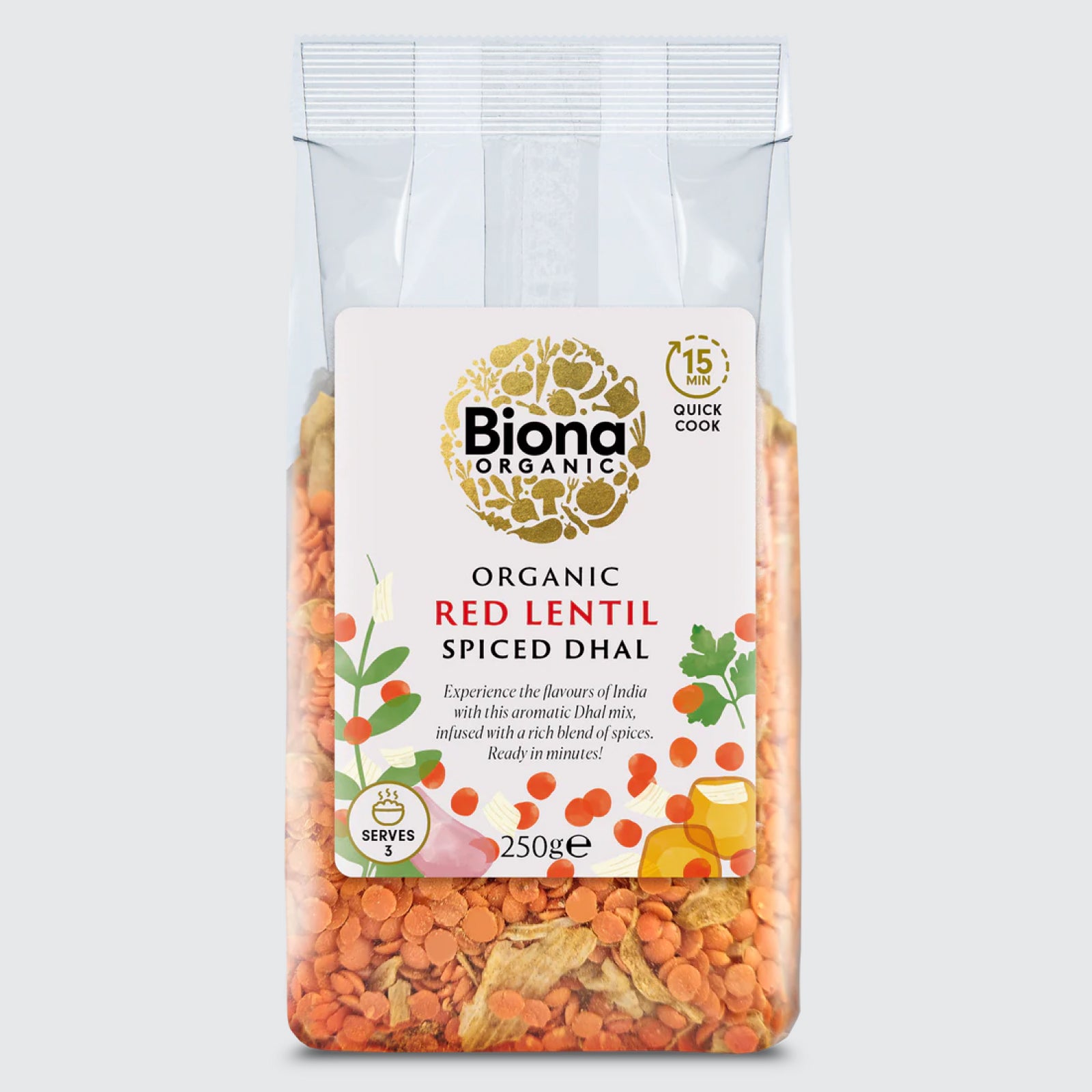 Biona Organic Spiced Red Lentil Dhal