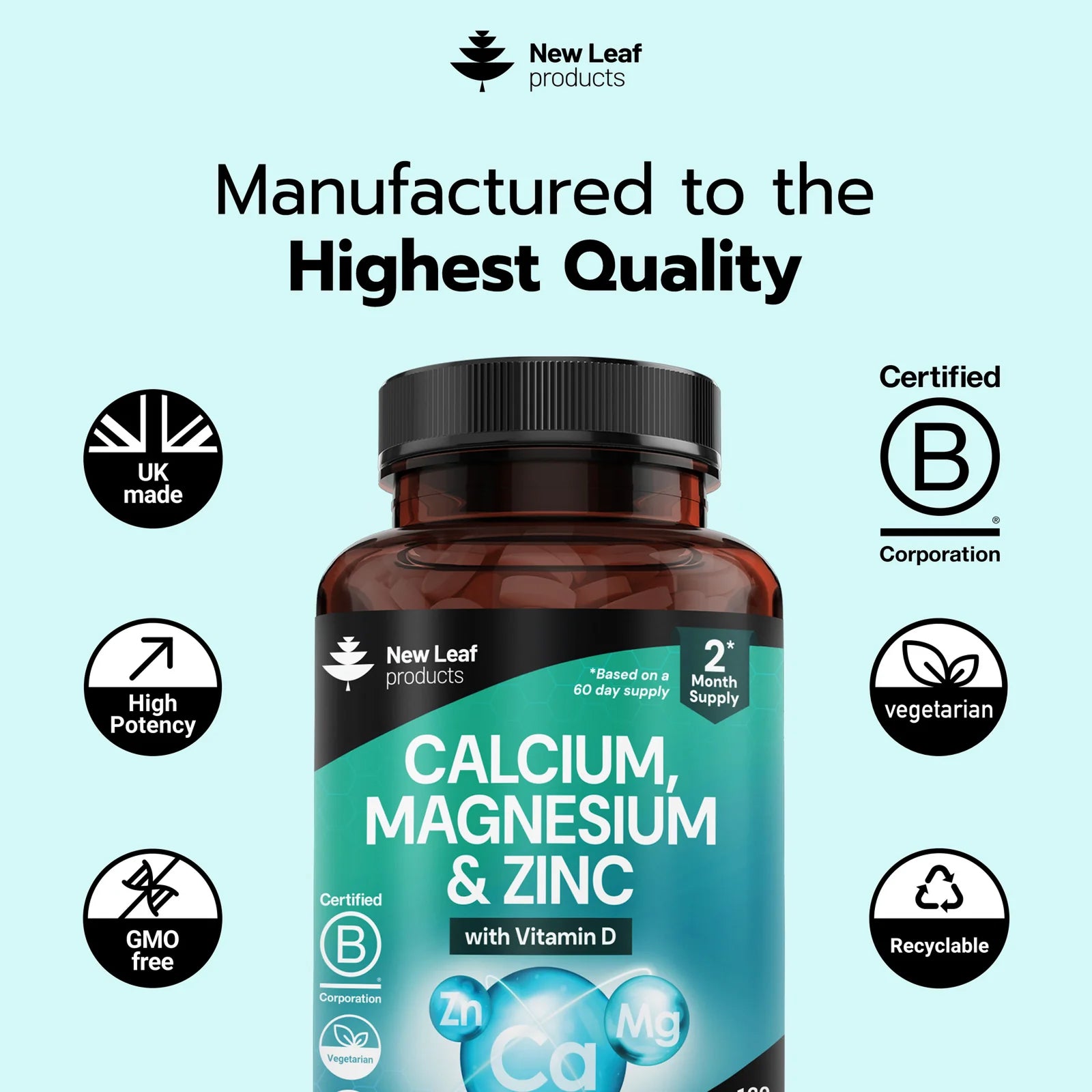 Calcium Magnesium Zinc & Vitamin D