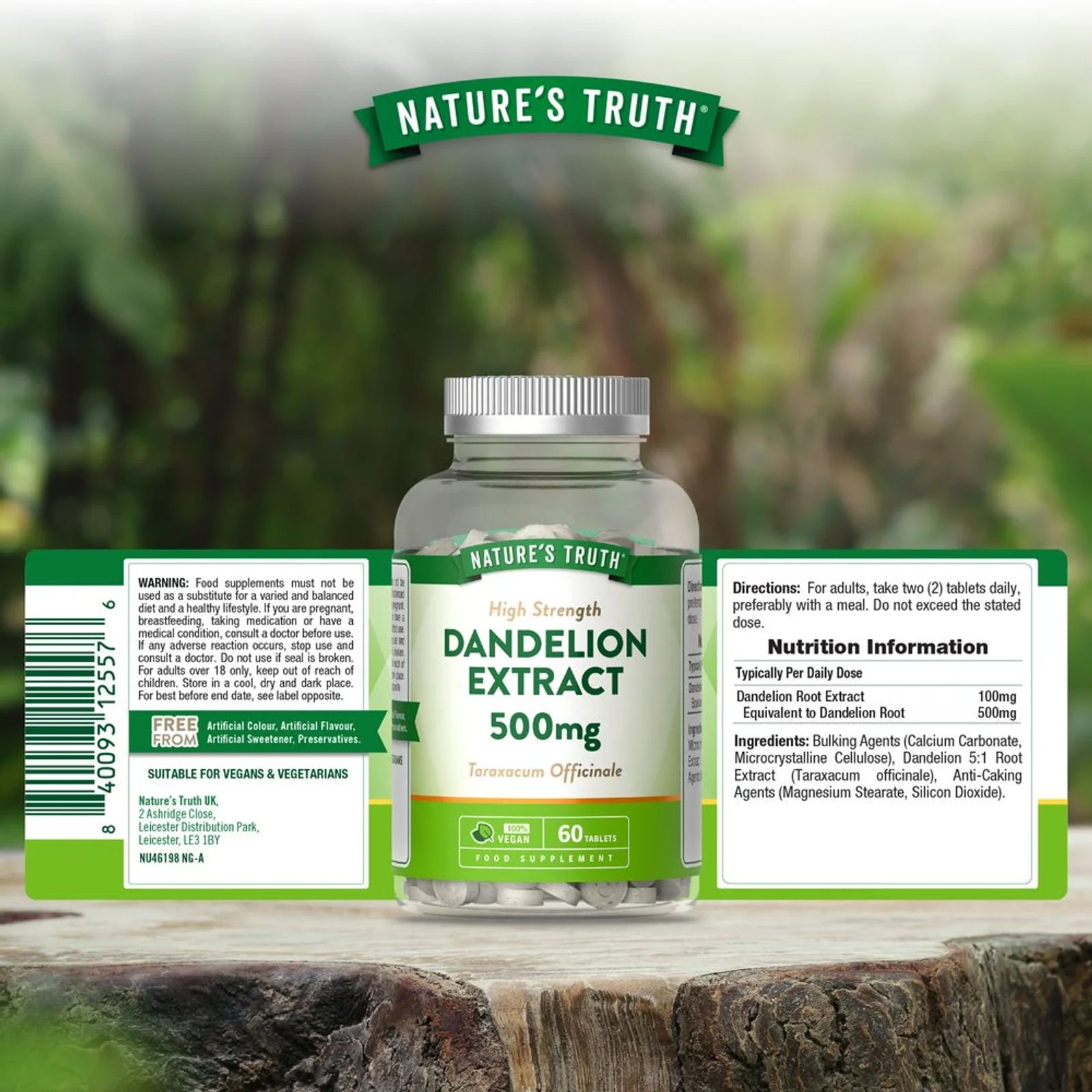 Dandelion Extract 500mg