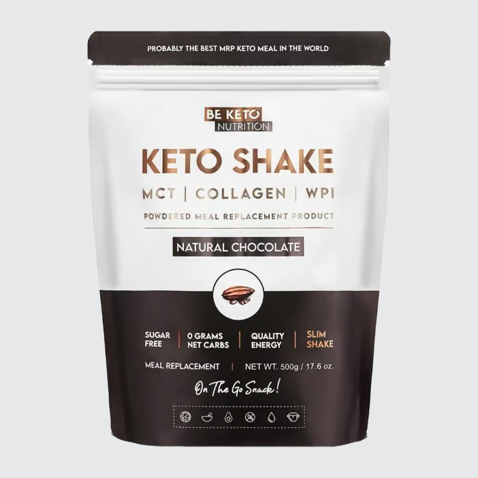 Diet Keto Shake Natural Chocolate - Suger Free