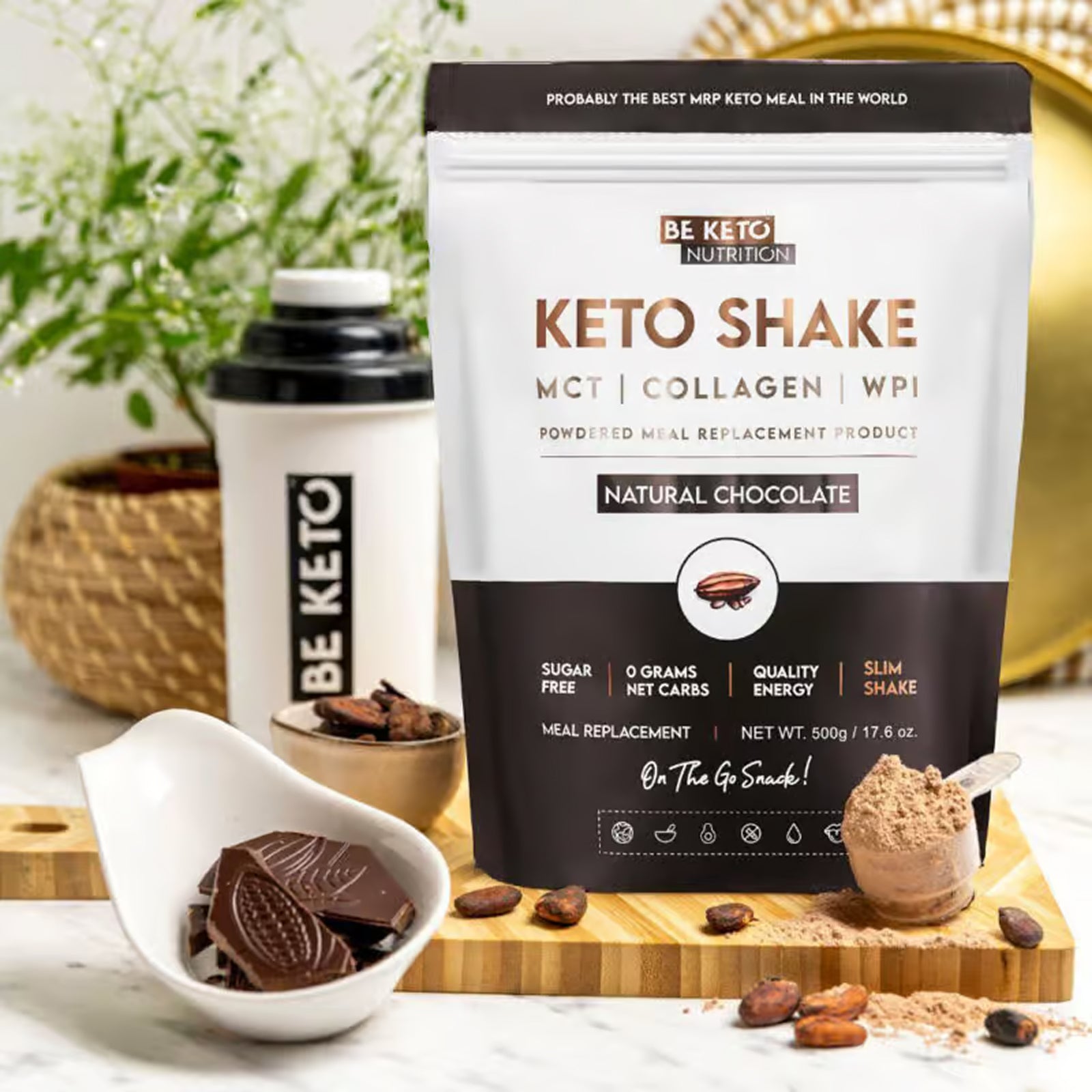 Diet Keto Shake Natural Chocolate - Suger Free