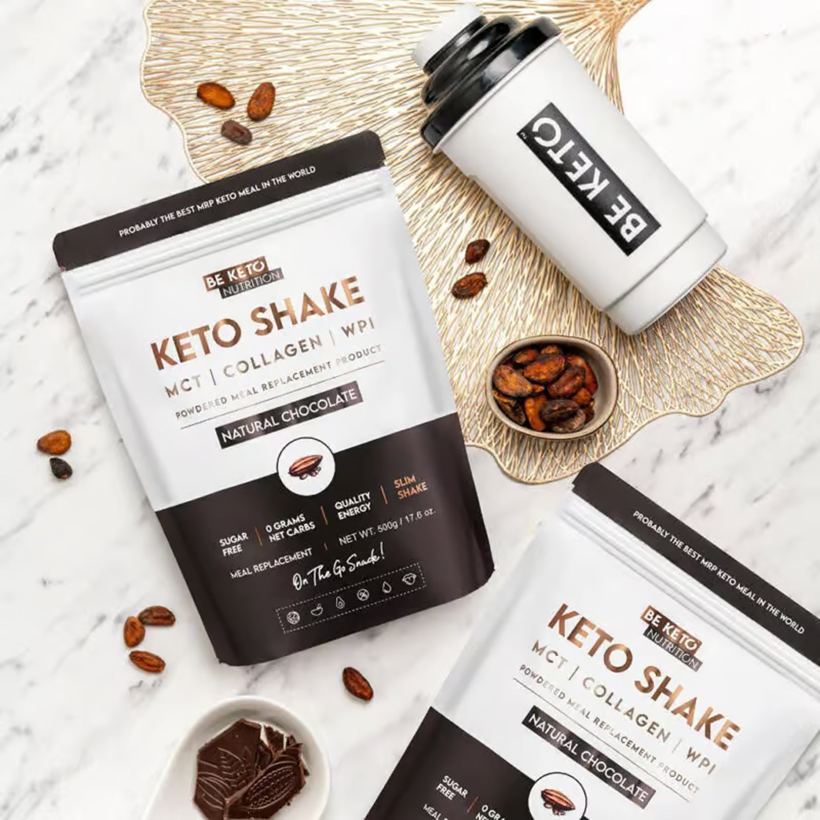 Diet Keto Shake Natural Chocolate - Suger Free