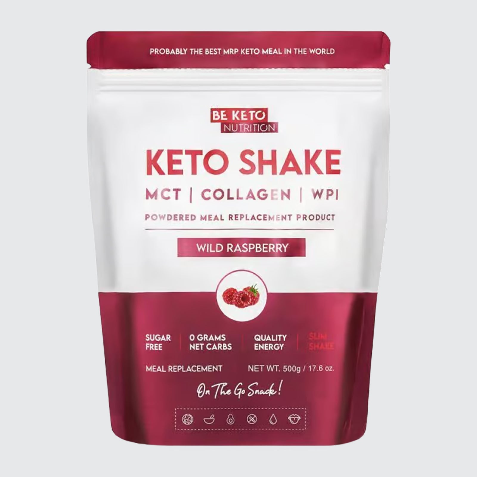 Diet Keto Shake Wild Raspberry - Suger Free