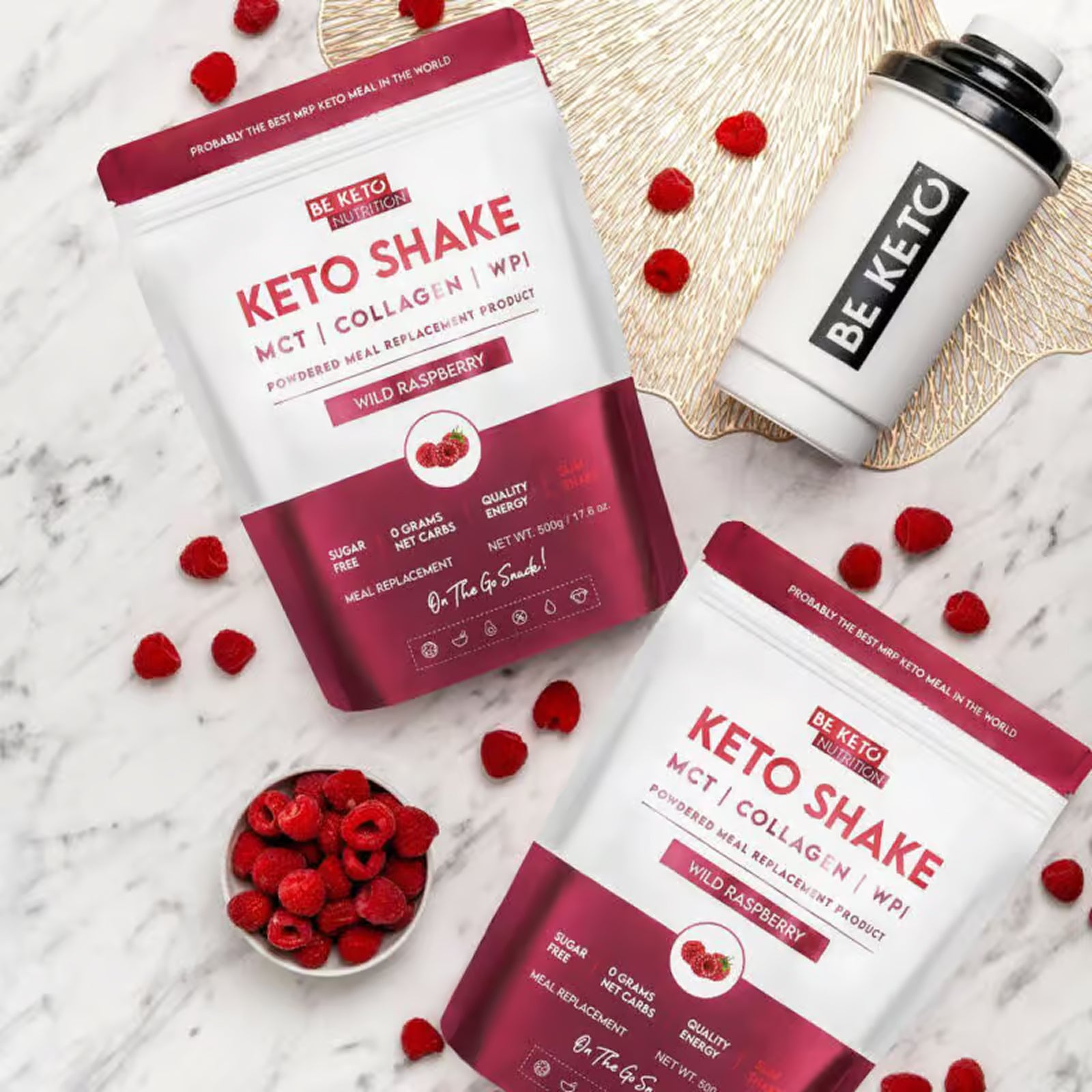 Diet Keto Shake Wild Raspberry - Suger Free