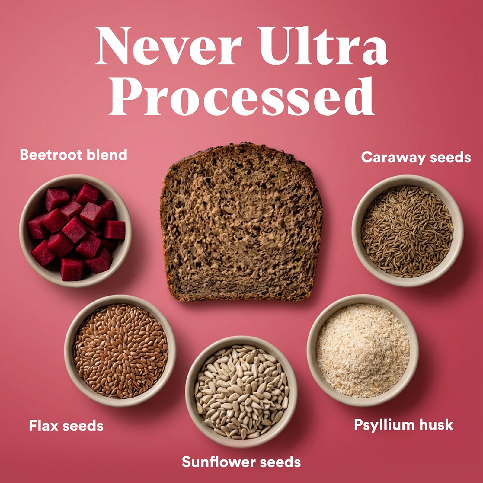 Dillon Organic Beetroot Flax Keto Bread