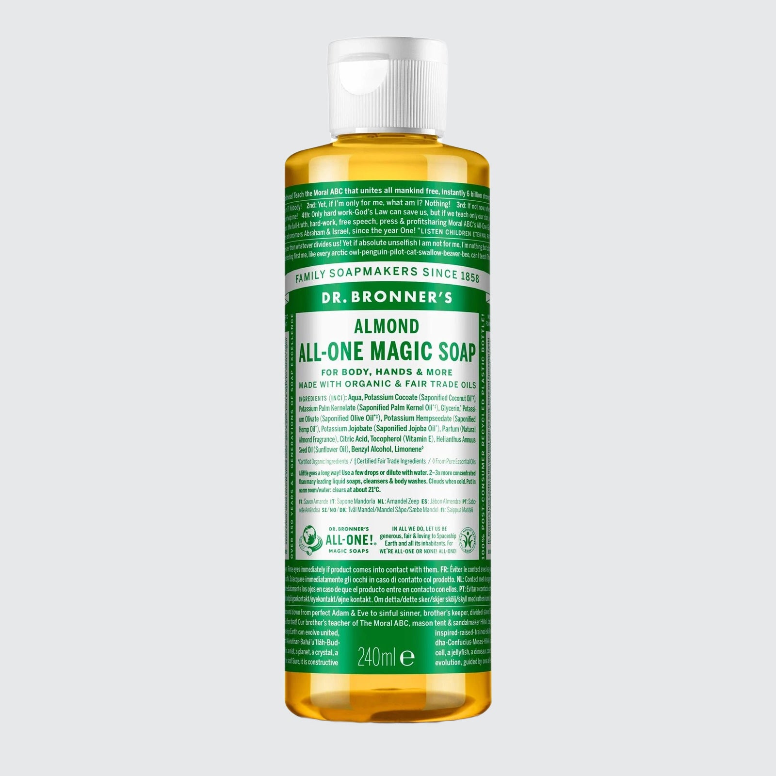 Dr Bronner - Organic Almond Castile All-One Magic Soap