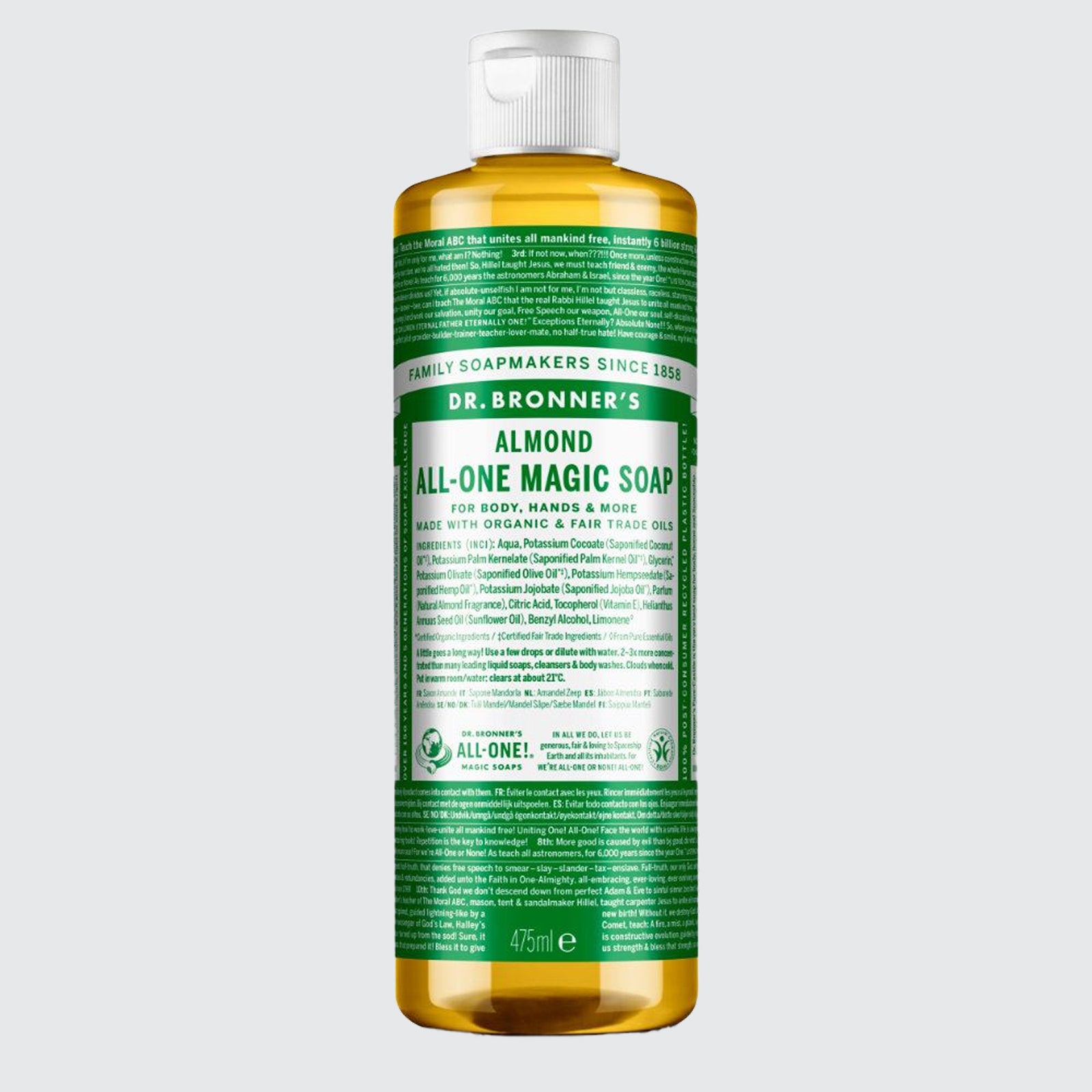 Dr Bronner - Organic Almond Castile All-One Magic Soap
