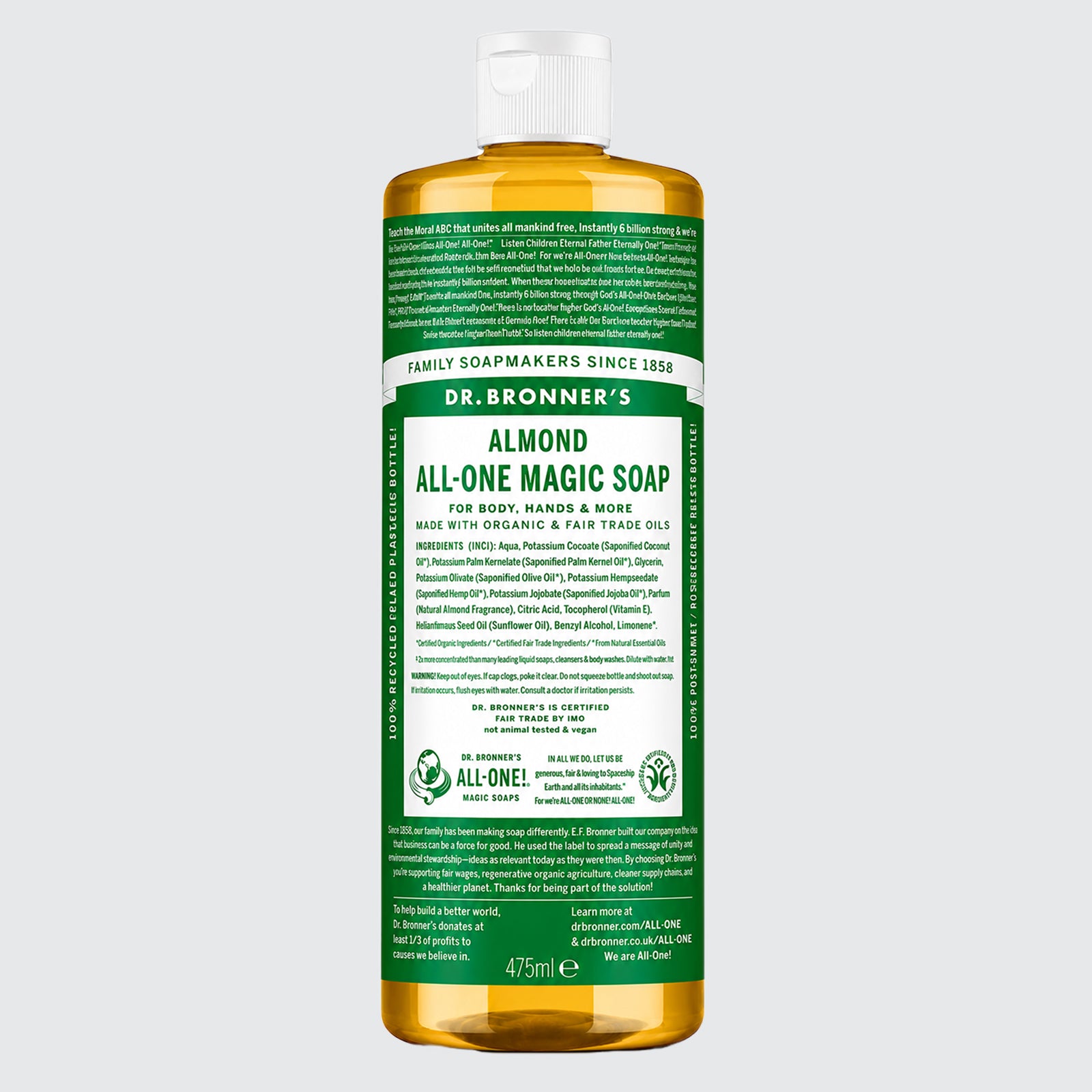 Dr Bronner - Organic Almond Castile All-One Magic Soap
