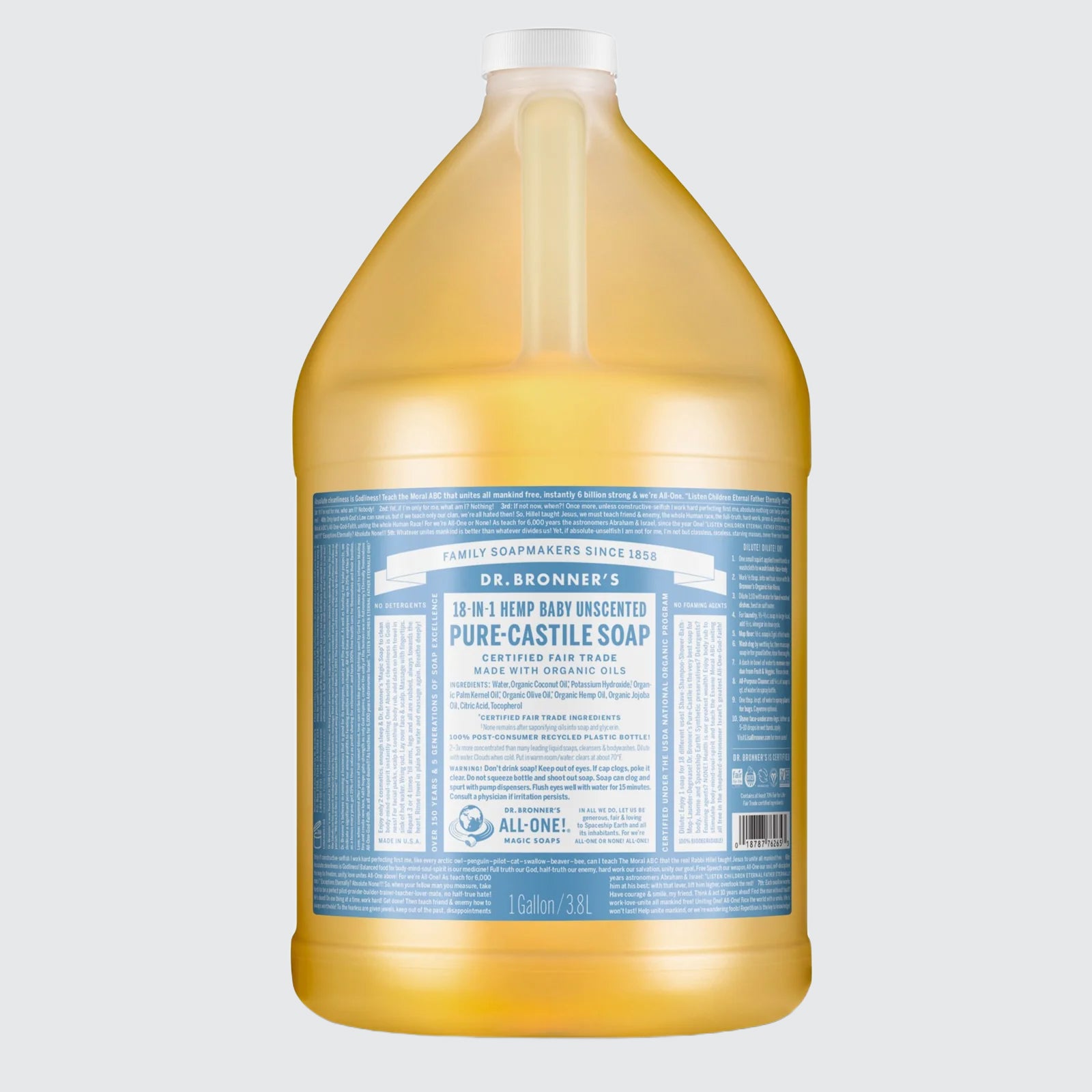 Dr Bronner - Organic Baby Mild All One Unscented Pure-Castile Magic Liquid Soap