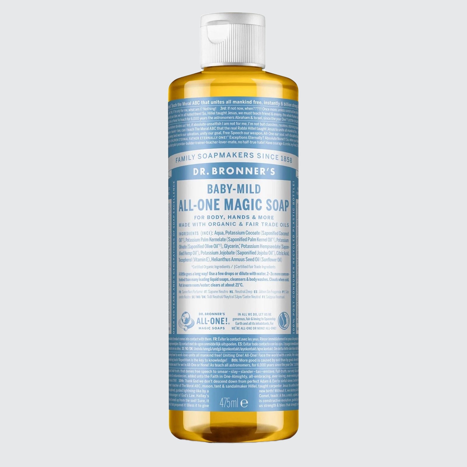 Dr Bronner - Organic Baby Mild All One Unscented Pure-Castile Magic Liquid Soap