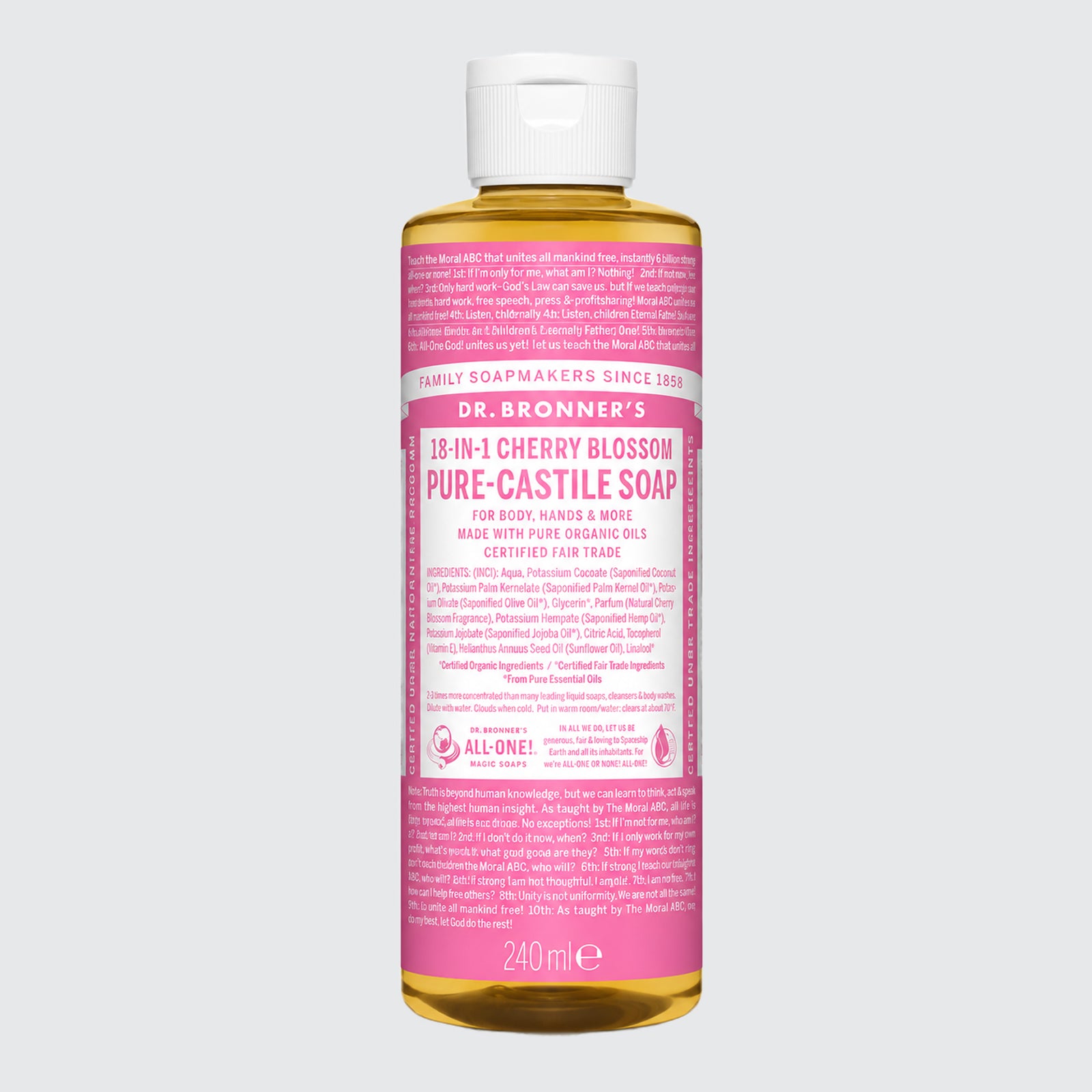 Dr Bronner - Organic Cherry Blossom Pure-Castile All One Magic Soap