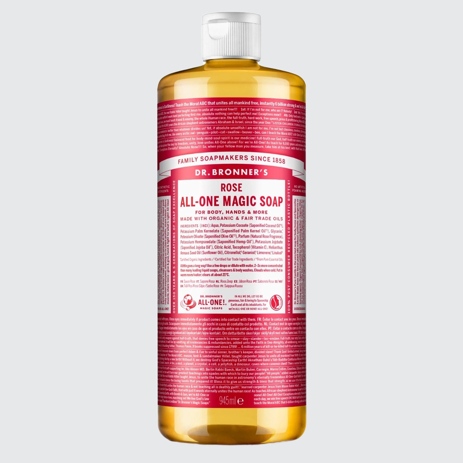 Dr Bronner - Organic Rose All-One Magic Soap