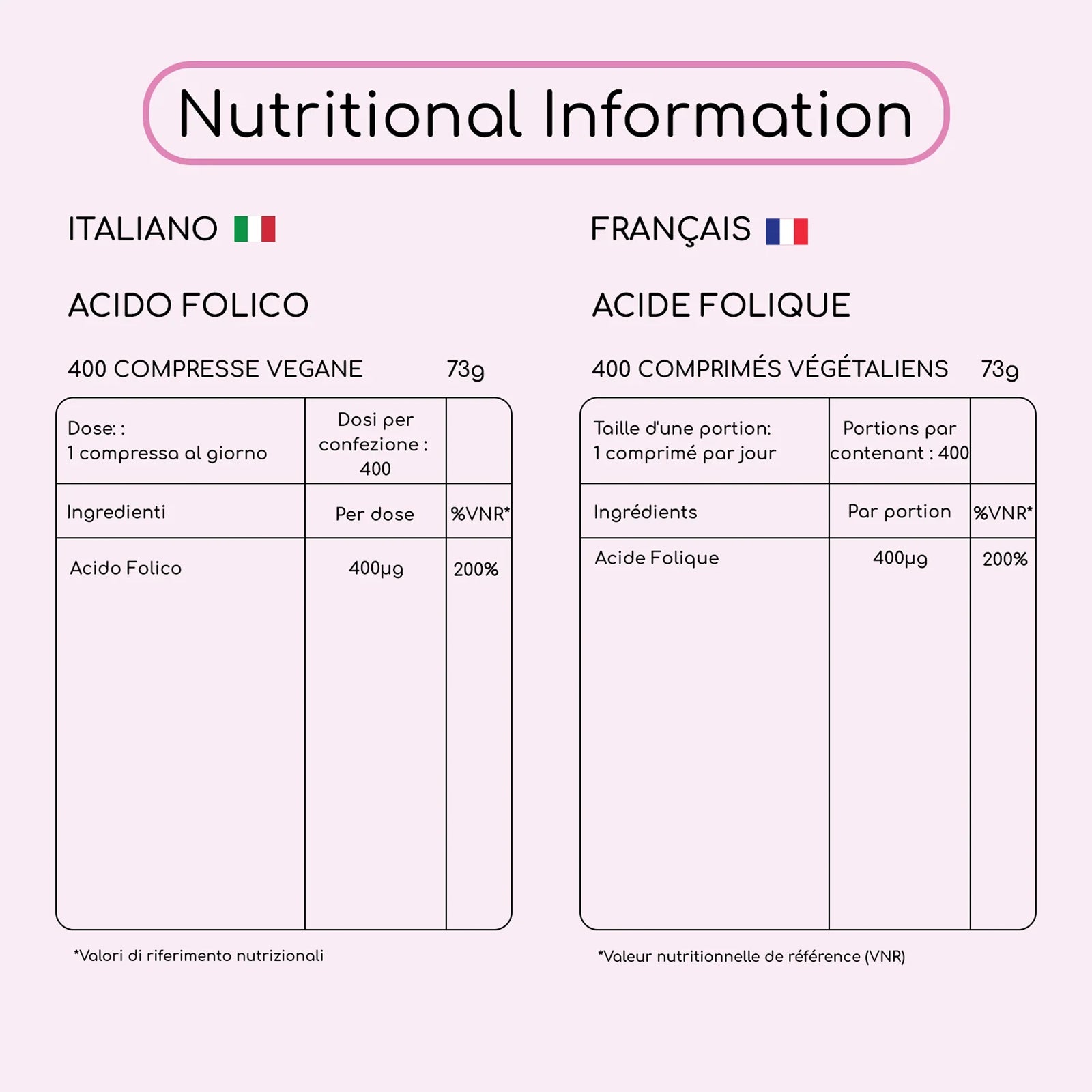 Folic Acid Tablets 400 mcg