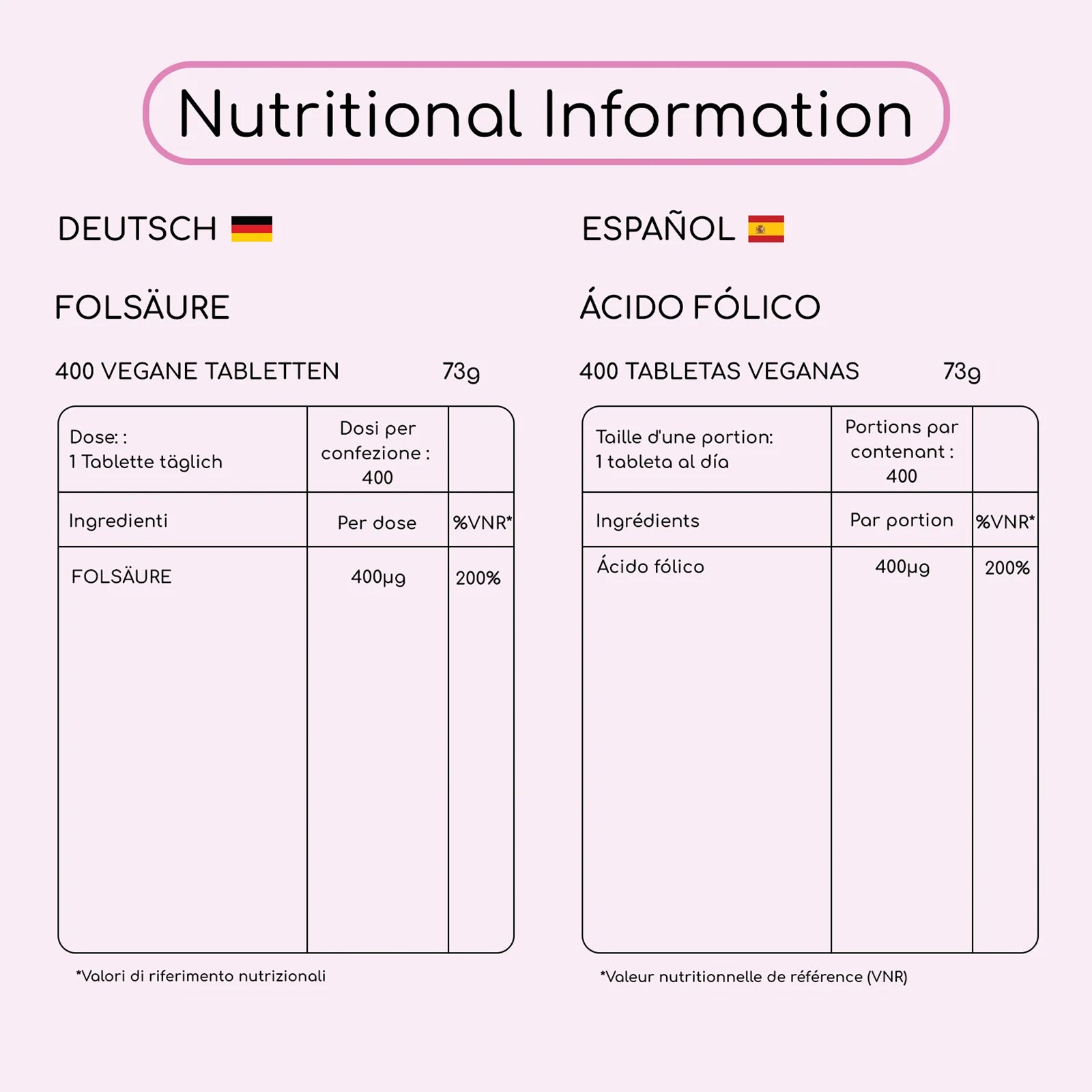 Folic Acid Tablets 400 mcg