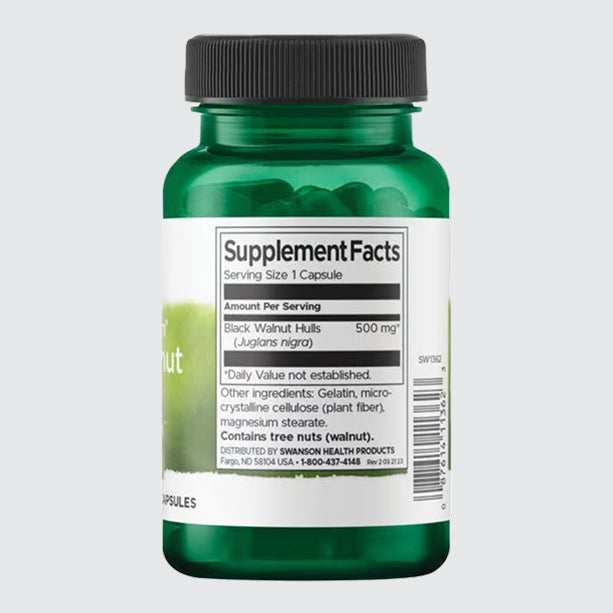 Full Spectrum Black Walnut Hulls, 500mg