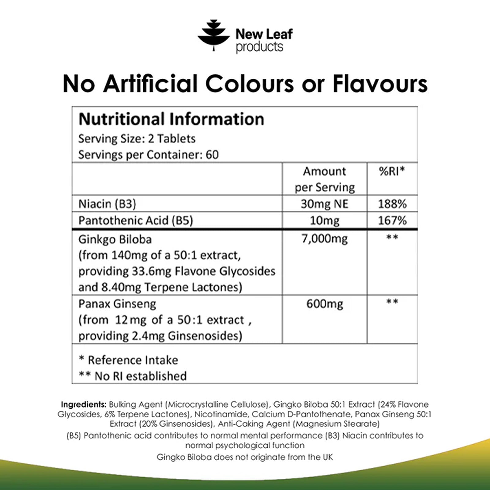 Ginkgo Biloba & Korean Ginseng