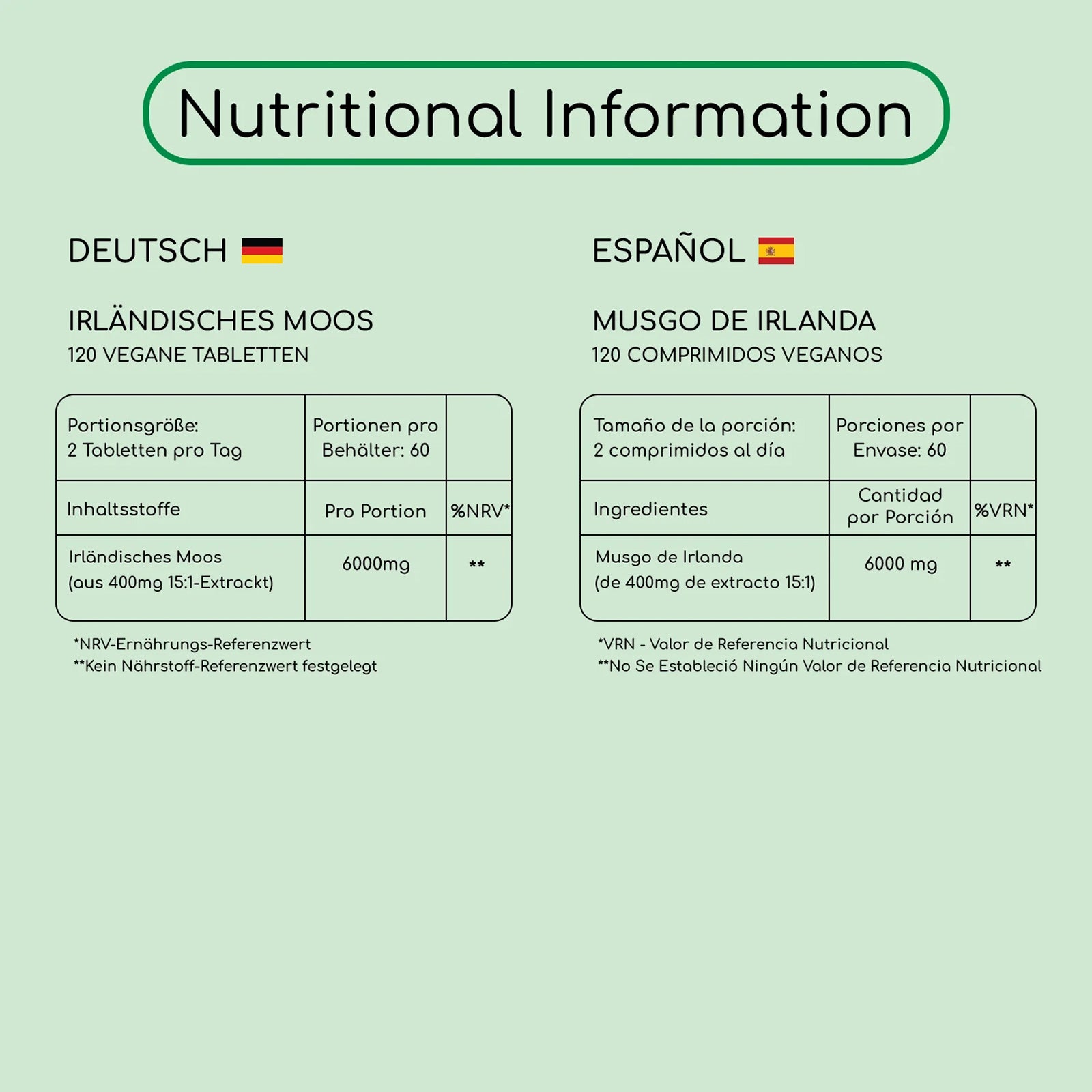 Irish Sea Moss 6000mg - Gut, Immunity and Thyroid