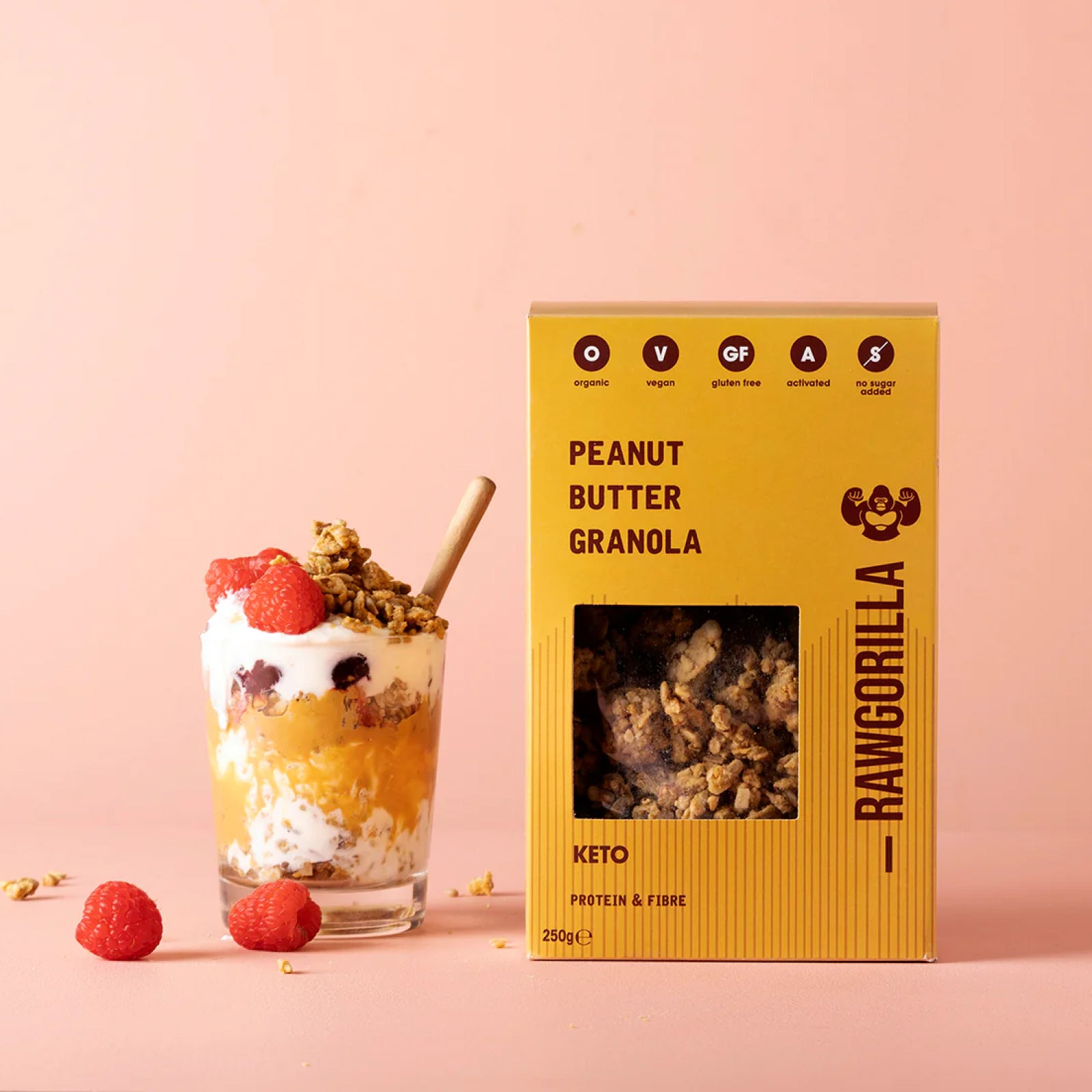 KETO Peanut Butter Granola Vegan - Gluten Free - No Added Sugar