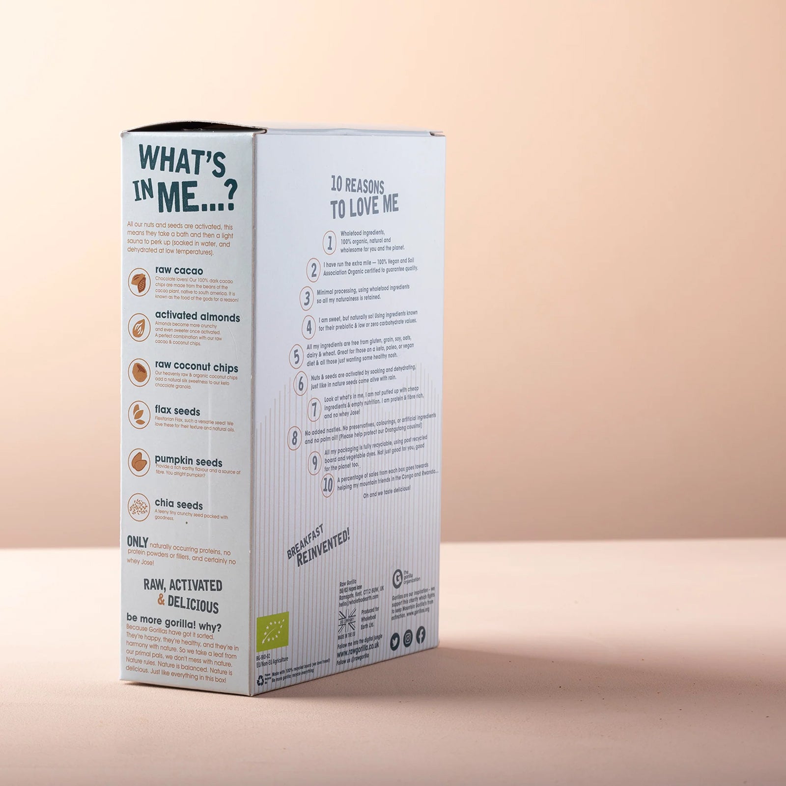 Keto Chocolate Granola - Vegan - Gluten Free - No Added Sugar