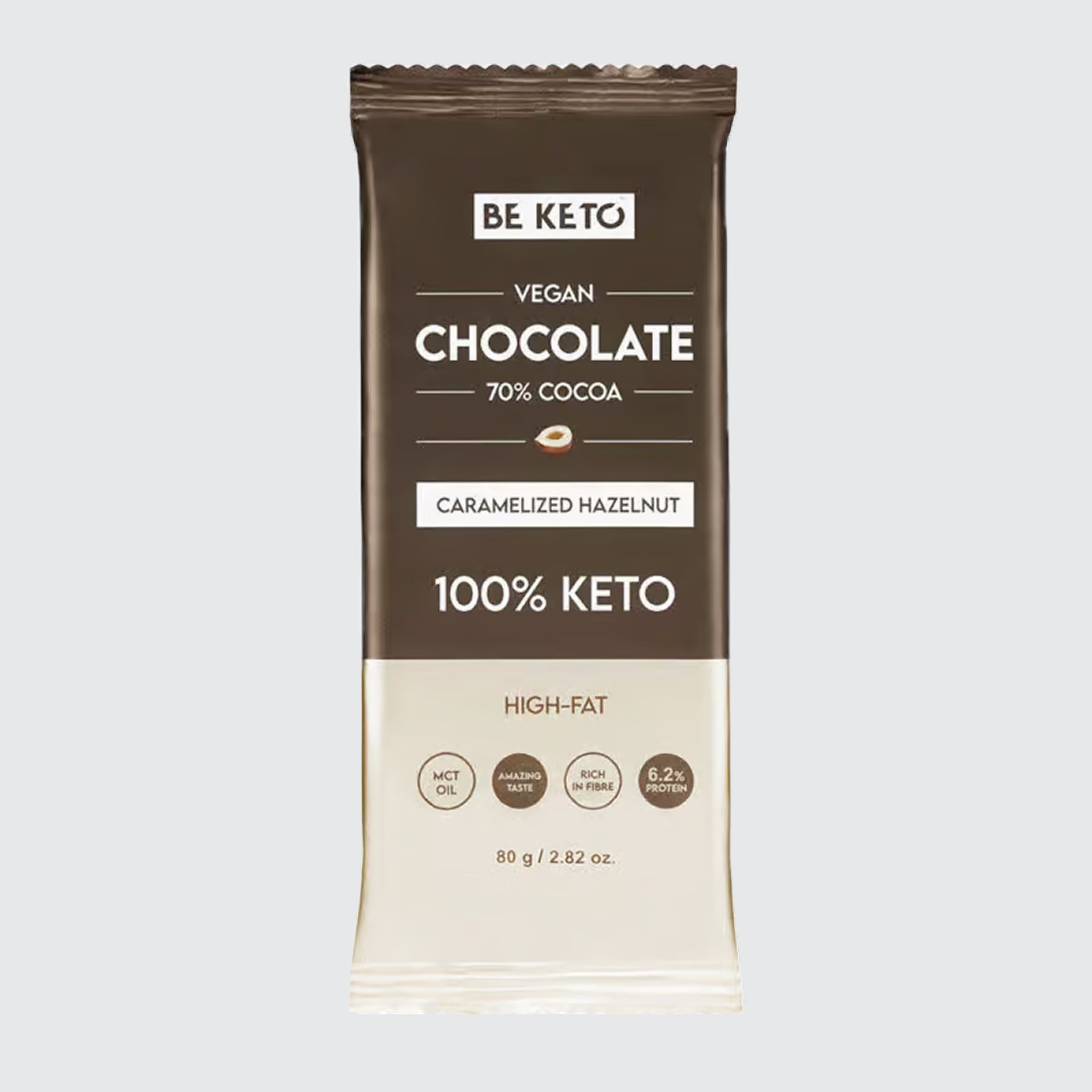 Keto Chocolate + MCT Caramelized Hazelnut - Vegan