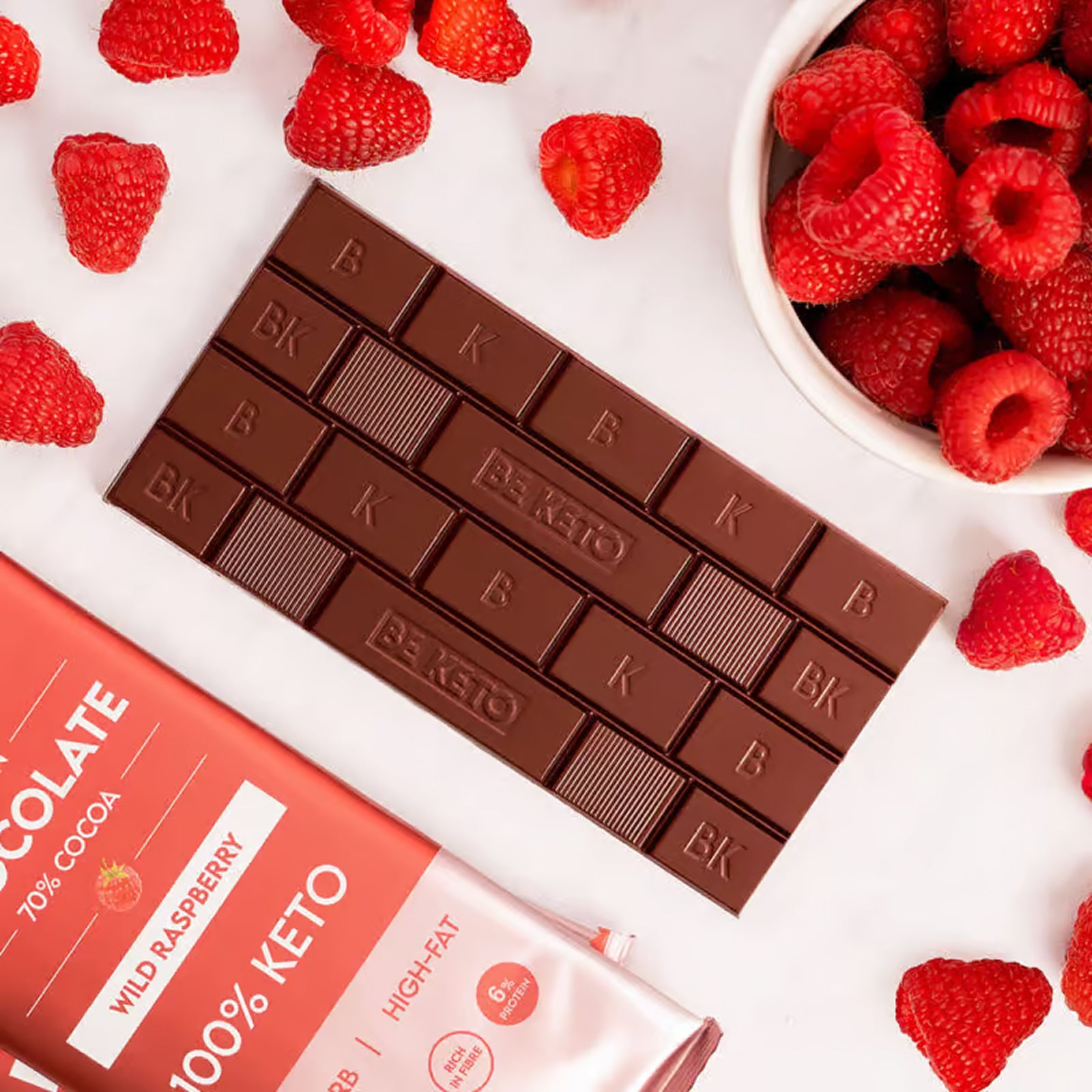Keto Chocolate + MCT Wild Raspberry - Vegan