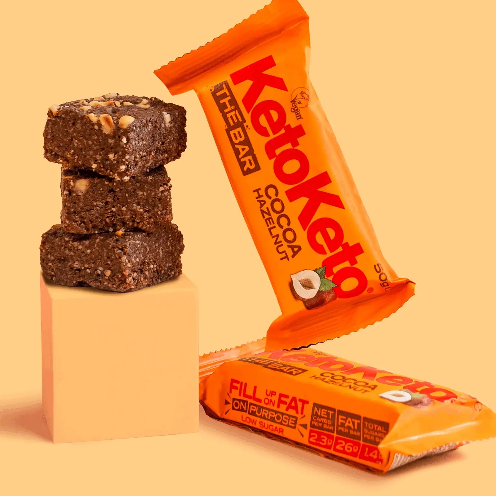 Keto  Cocoa Hazelnut Bar - Vegan