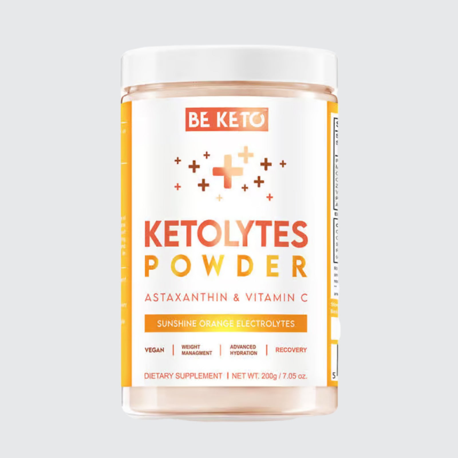 Keto Electrolytes Powder - Sunshine Orange - Vegan