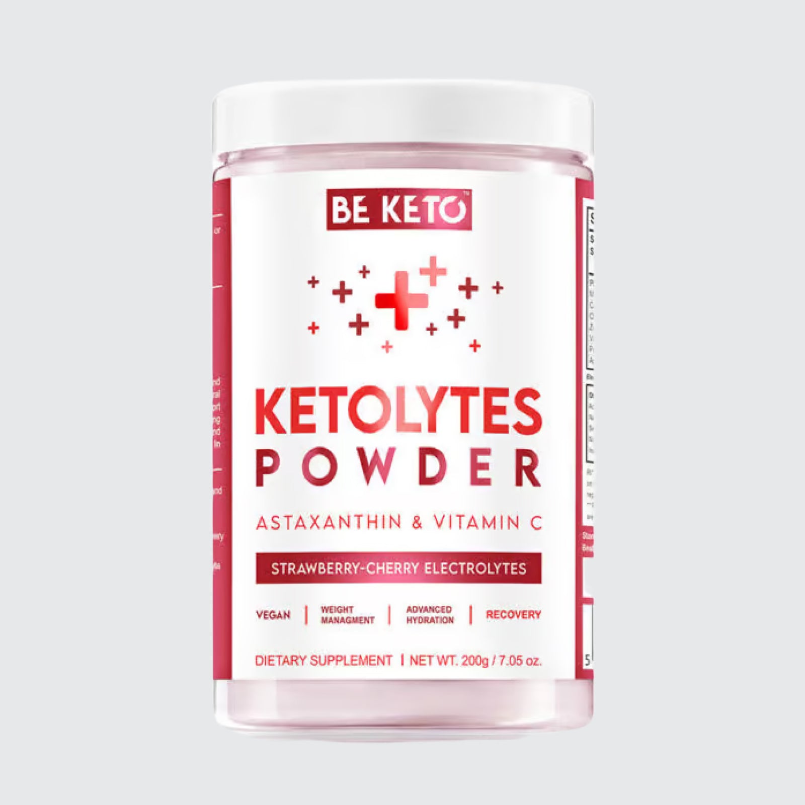 Keto Electrolytes Powder Strawberry Cherry - Vegan