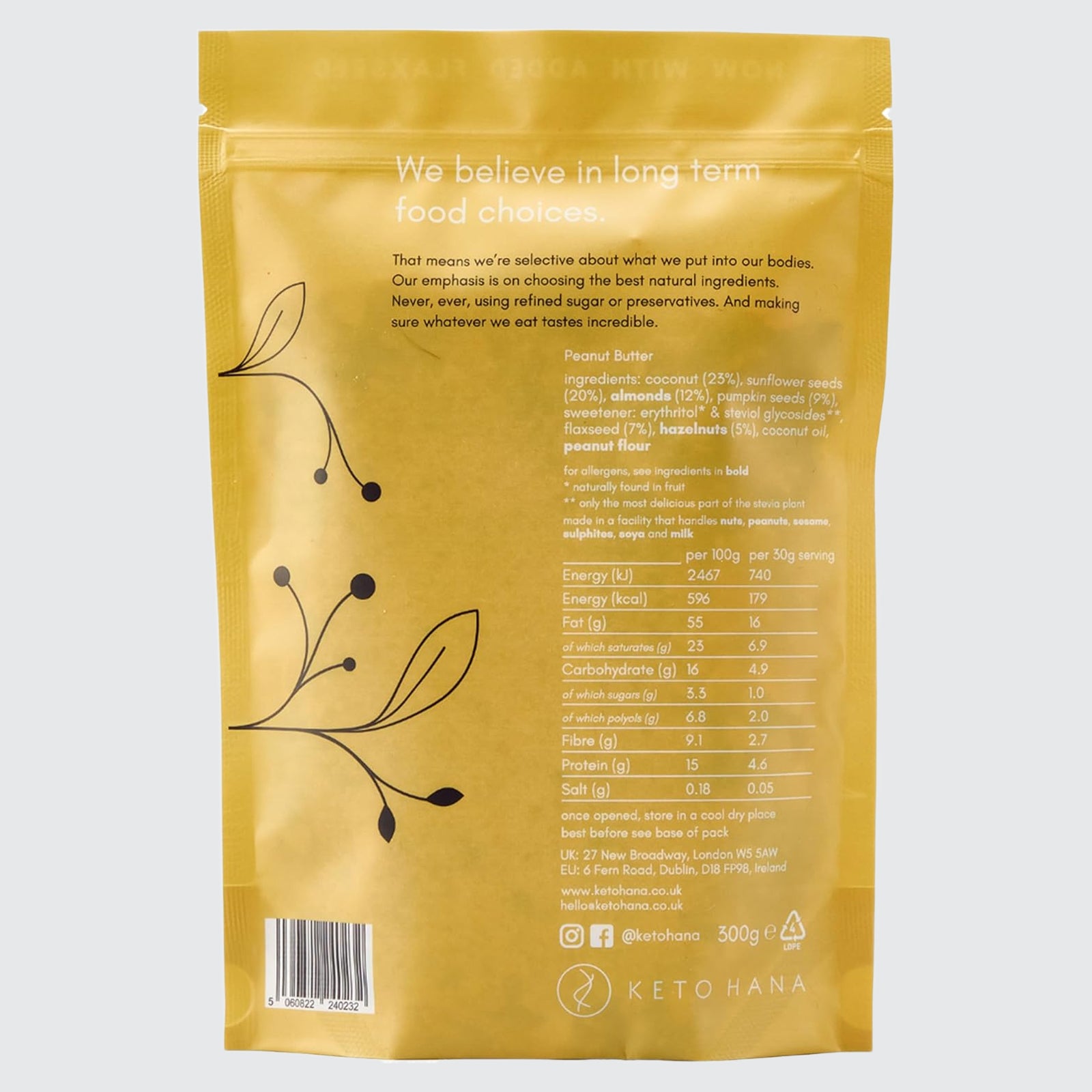 Keto Peanut Butter Granola