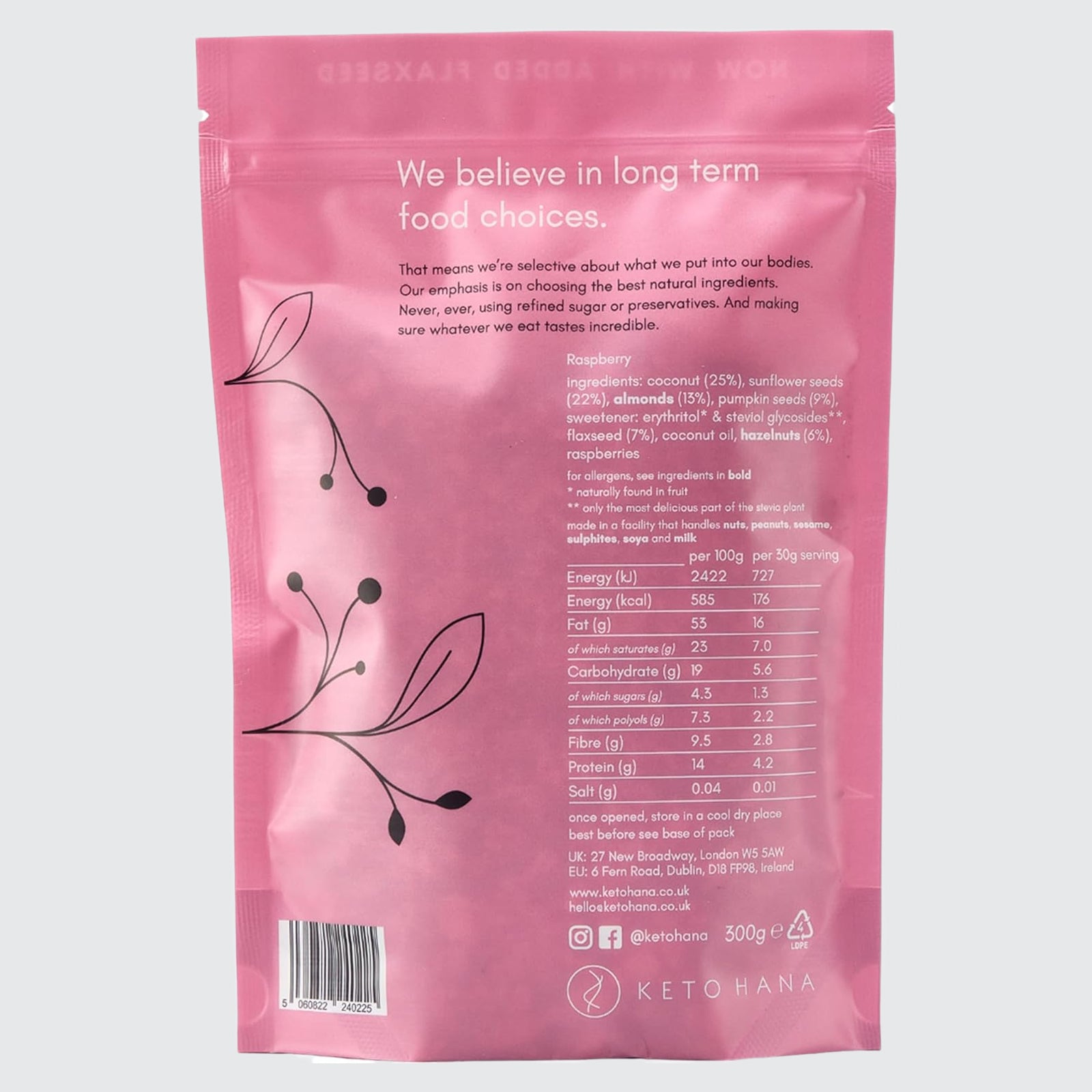 Keto Raspberry Granola