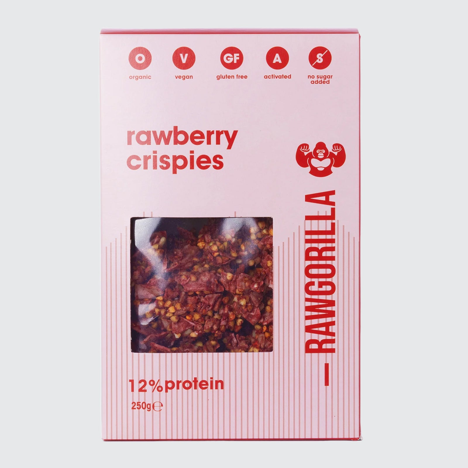 Keto Rawberry Crispies Vegan - Gluten Free - No Added Sugar