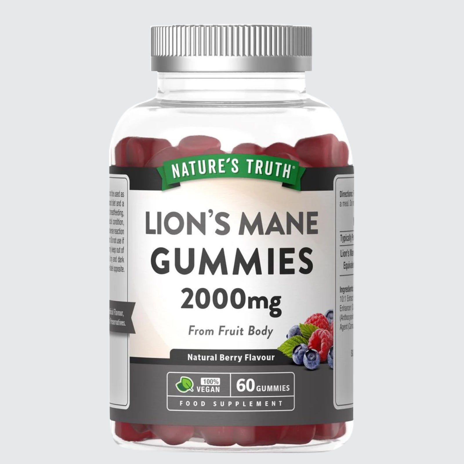 Lion's Mane 2000mg Berry Gummies
