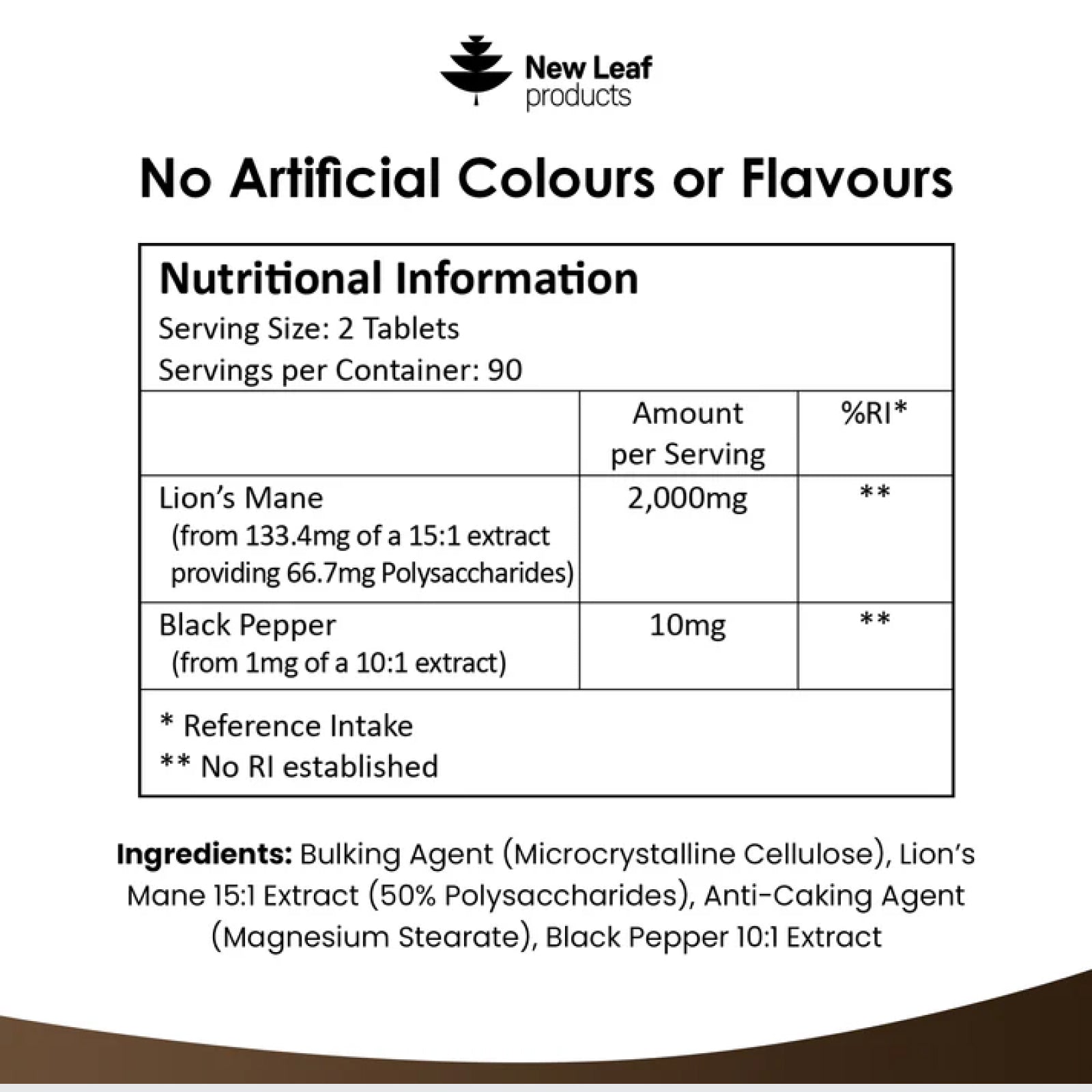 Lions Mane Extract Mushroom 2000mg