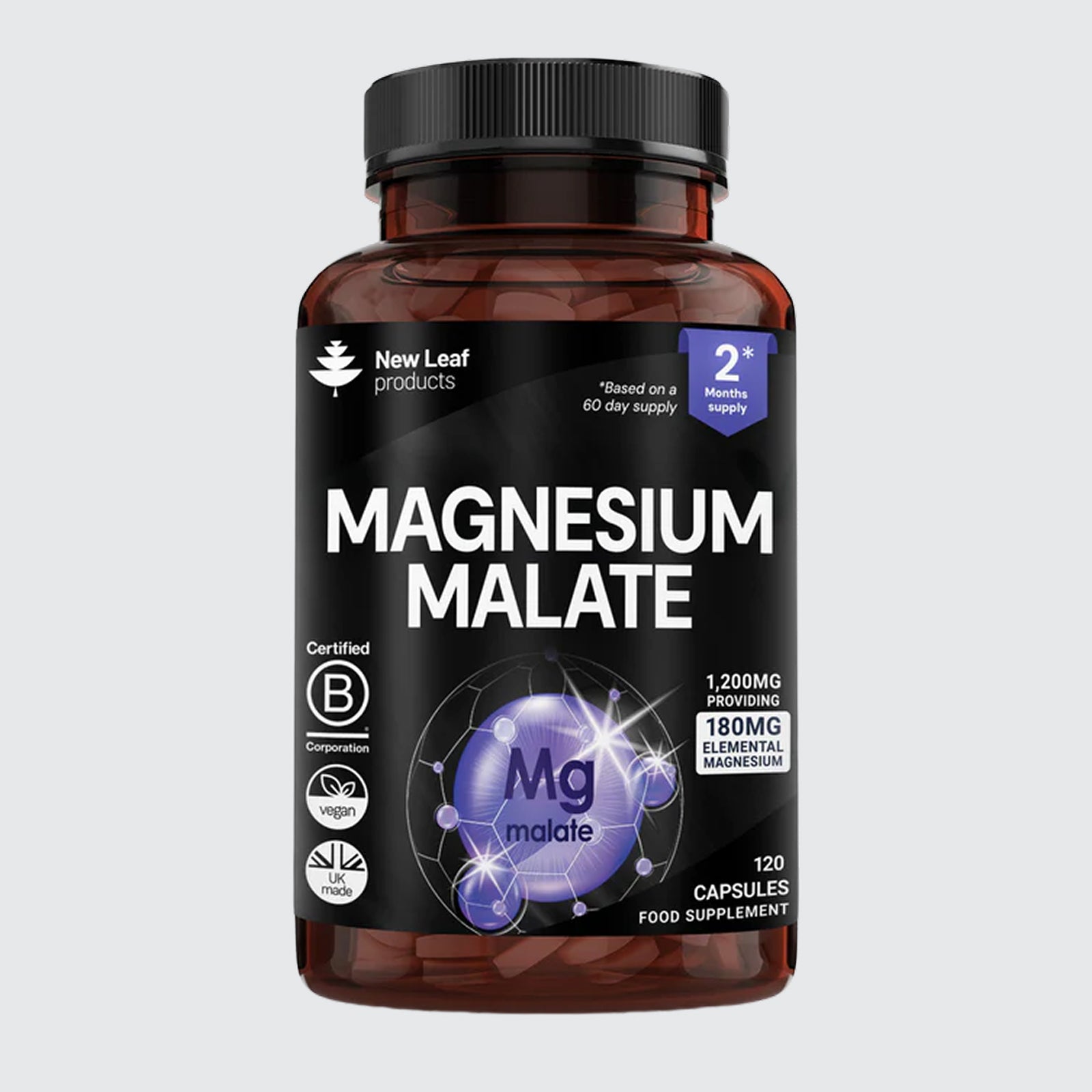 Magnesium Malate 1200mg Elemental 180mg