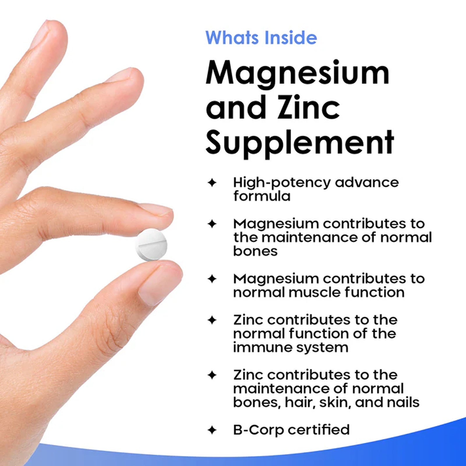 Magnesium & Zinc 516mg Elemental 160mg
