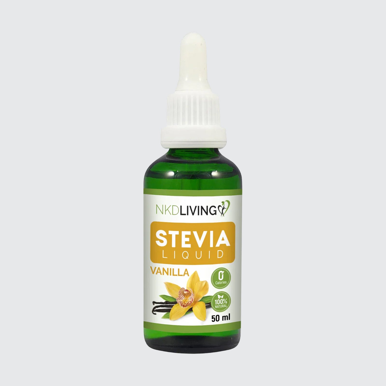 NKD Living 100% Natural Stevia Liquid Vanilla Sweetener